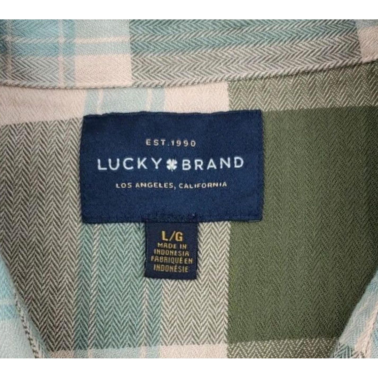 Lucky Brand Lucky Brand Shirt Mens L Plaid Pearl Snap Short Sleeve Button-Up Western Button-Up Shirt Size US L / EU 52-54 / 3 - 5 Thumbnail