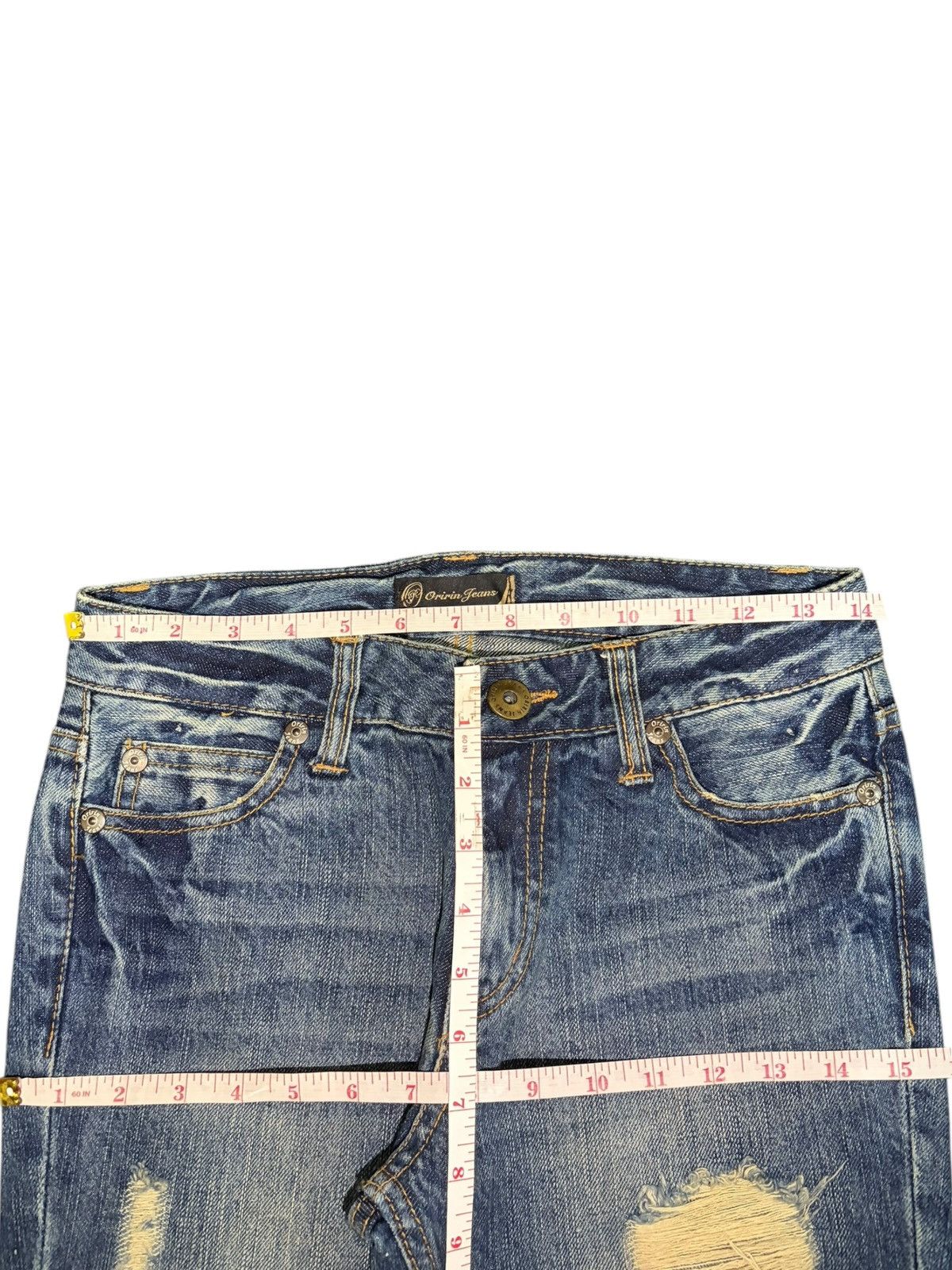 Edwin Vintage Japanese Brand Distressed Bootcut Jeans Size 28" / US 6 / IT 42 - 6 Thumbnail