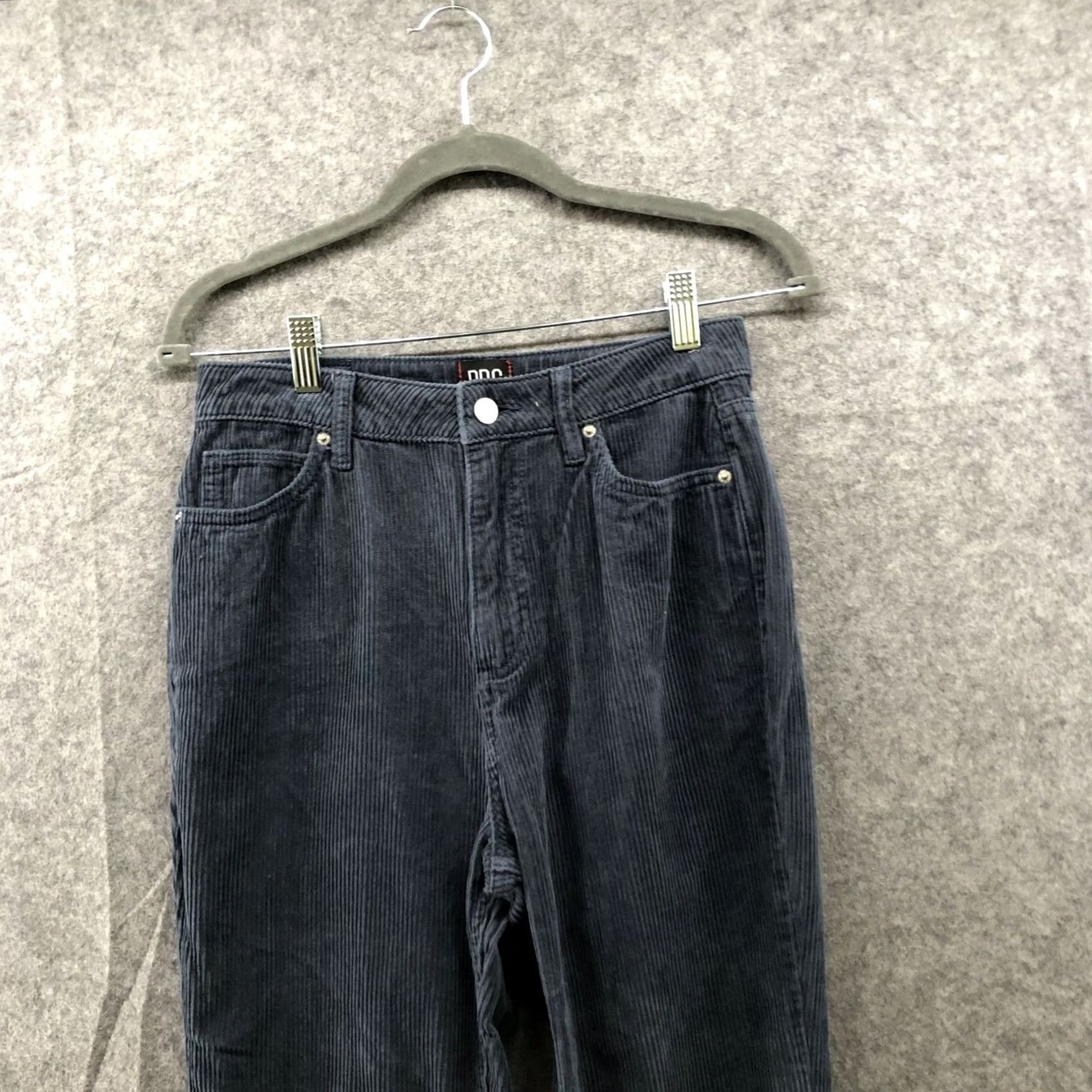 Bdg BDG Urban Outfitters Mom High Rise Corduroy Pants Womens 27 Gray Blue Corduroy Chino Pockets Tapered Relaxed Fall Winter Pants Mens Womens Girls Boys Size 27" / US 4 / IT 40 - 3 Thumbnail