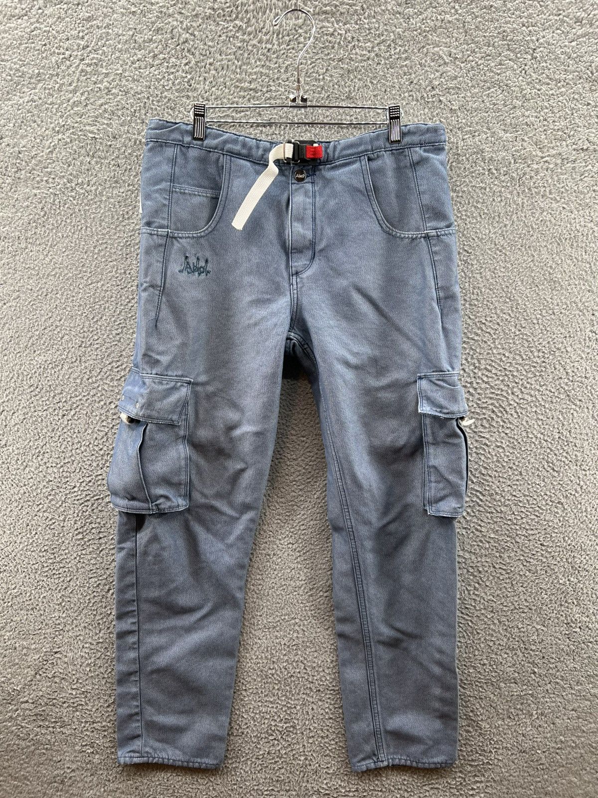 Advisory Board Crystals × Guess Advisory Board Crystals Blue Reflective Cargo Pants Men’s 32 Size US 32 / EU 48 - 1 Thumbnail
