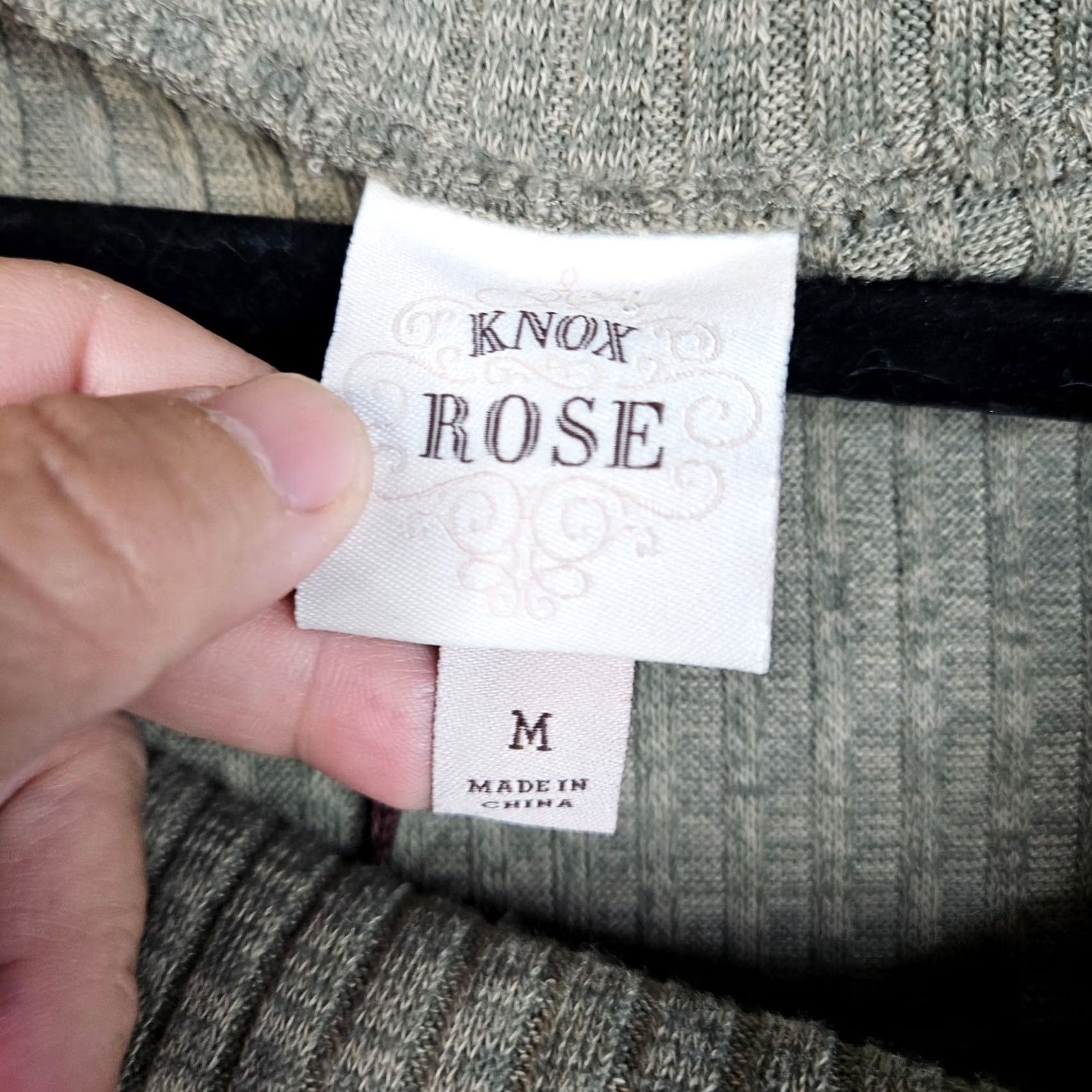 Vintage KNOW ROSE Green Cotton Cowl Neck Long Sleeve Sweater Women M NEW Cardigan Size M / US 6-8 / IT 42-44 - 6 Thumbnail