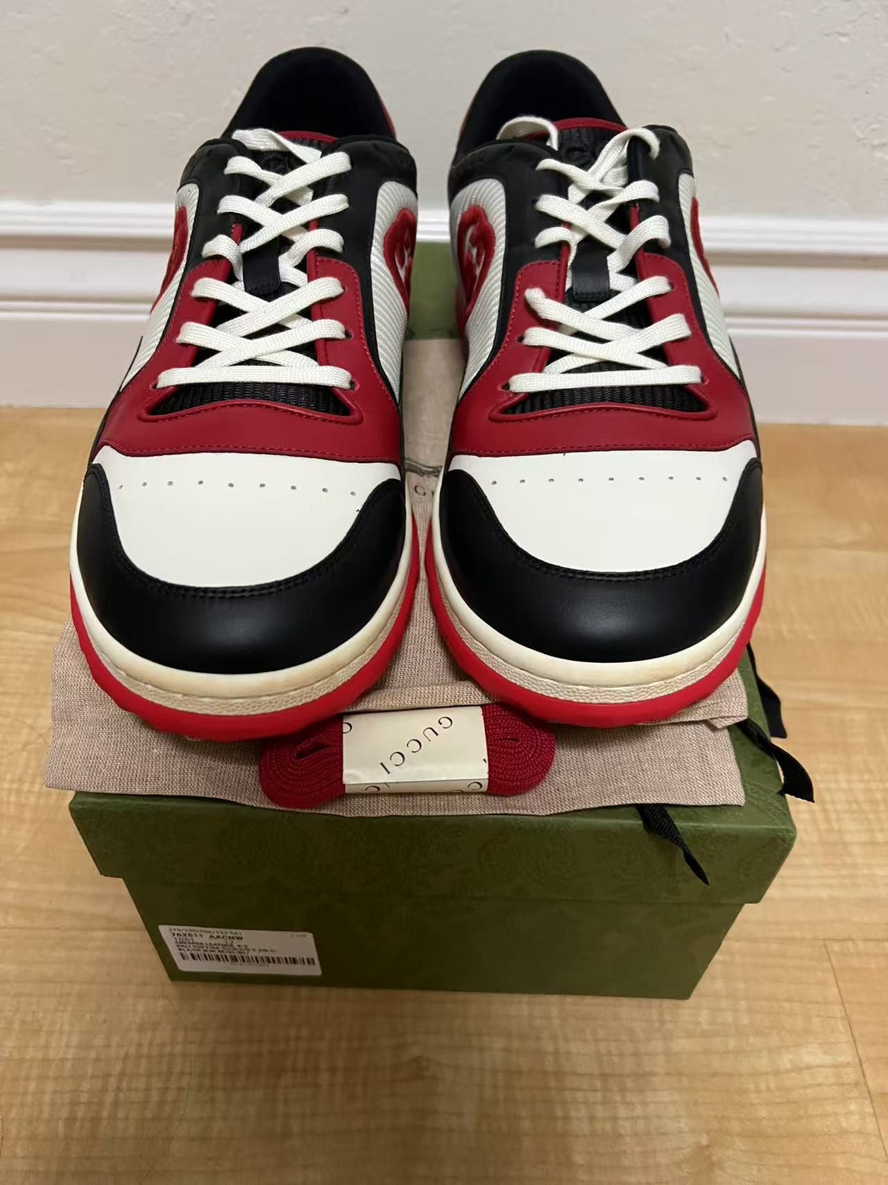 Gucci Gucci MAC980 Black Red Size US 12.5 / EU 45-46 - 1 Thumbnail