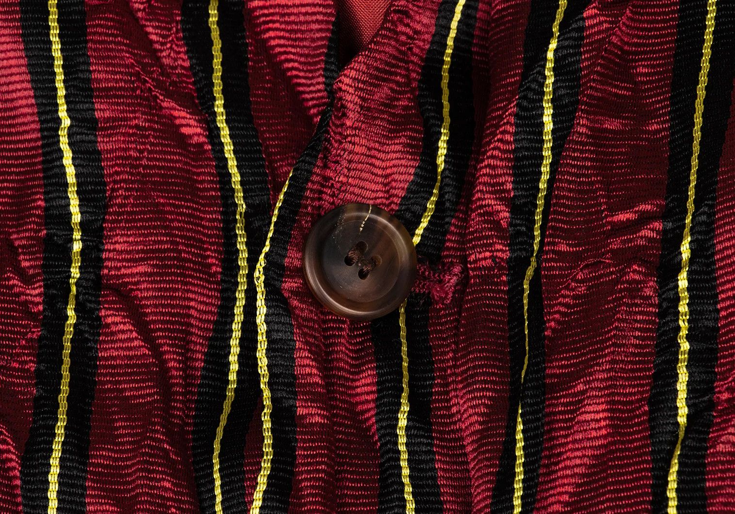 Issey Miyake Striped Vest in Red, Black, and Yellow, Size M Size US M / EU 48-50 / 2 - 4 Thumbnail