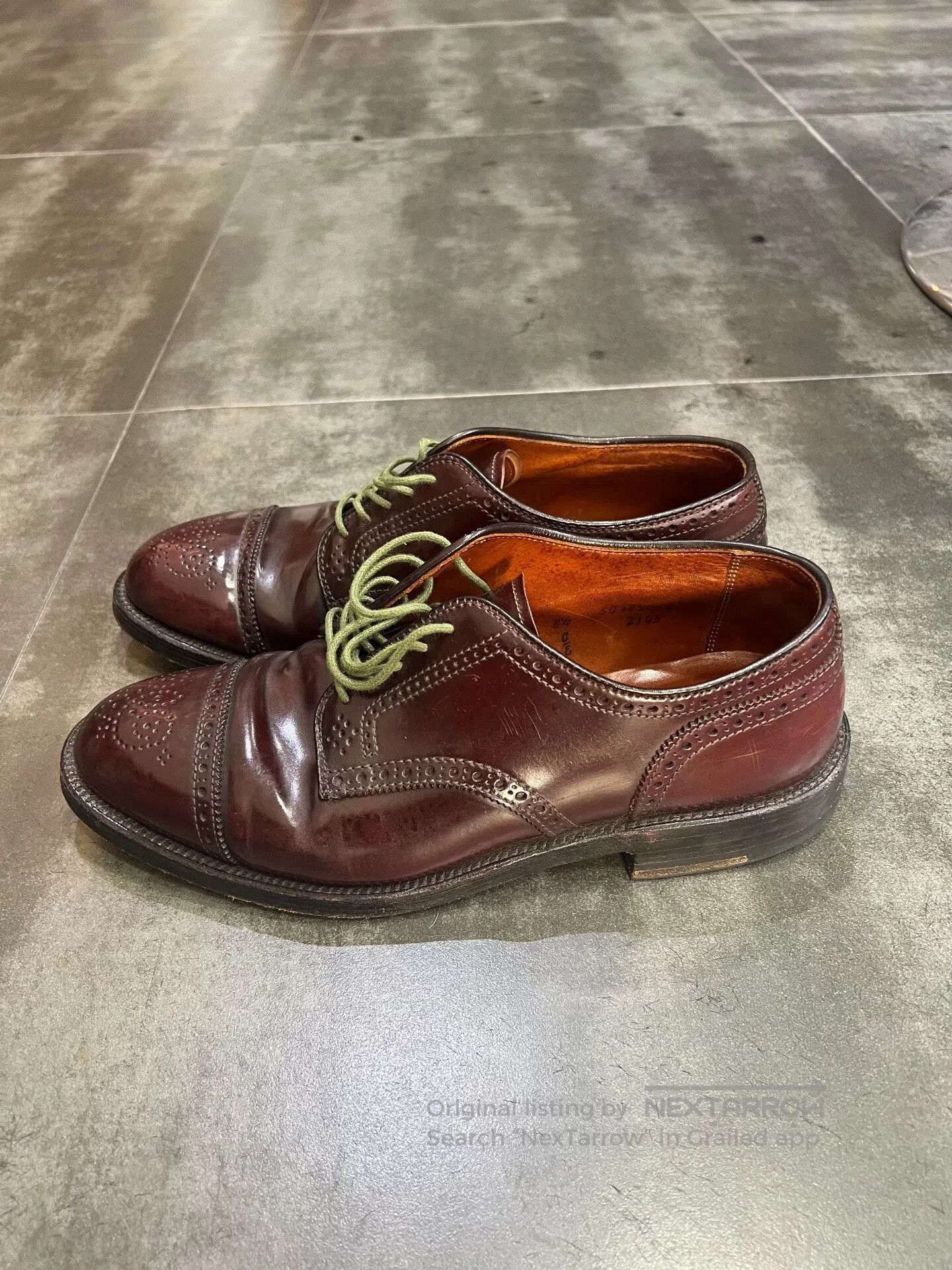 Alden Alden Carved Toe Shell Cordovan Boots. Size US 8.5 / EU 41-42 - 2 Thumbnail