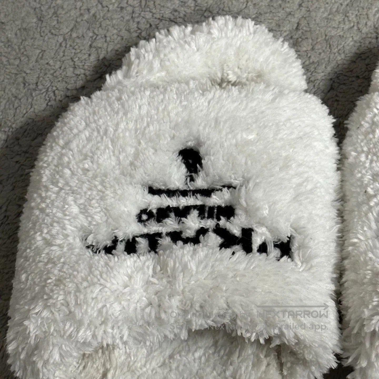 Prada prada fuzzy logo slide sandals size 35. Size US 5 / IT 35 - 3 Thumbnail