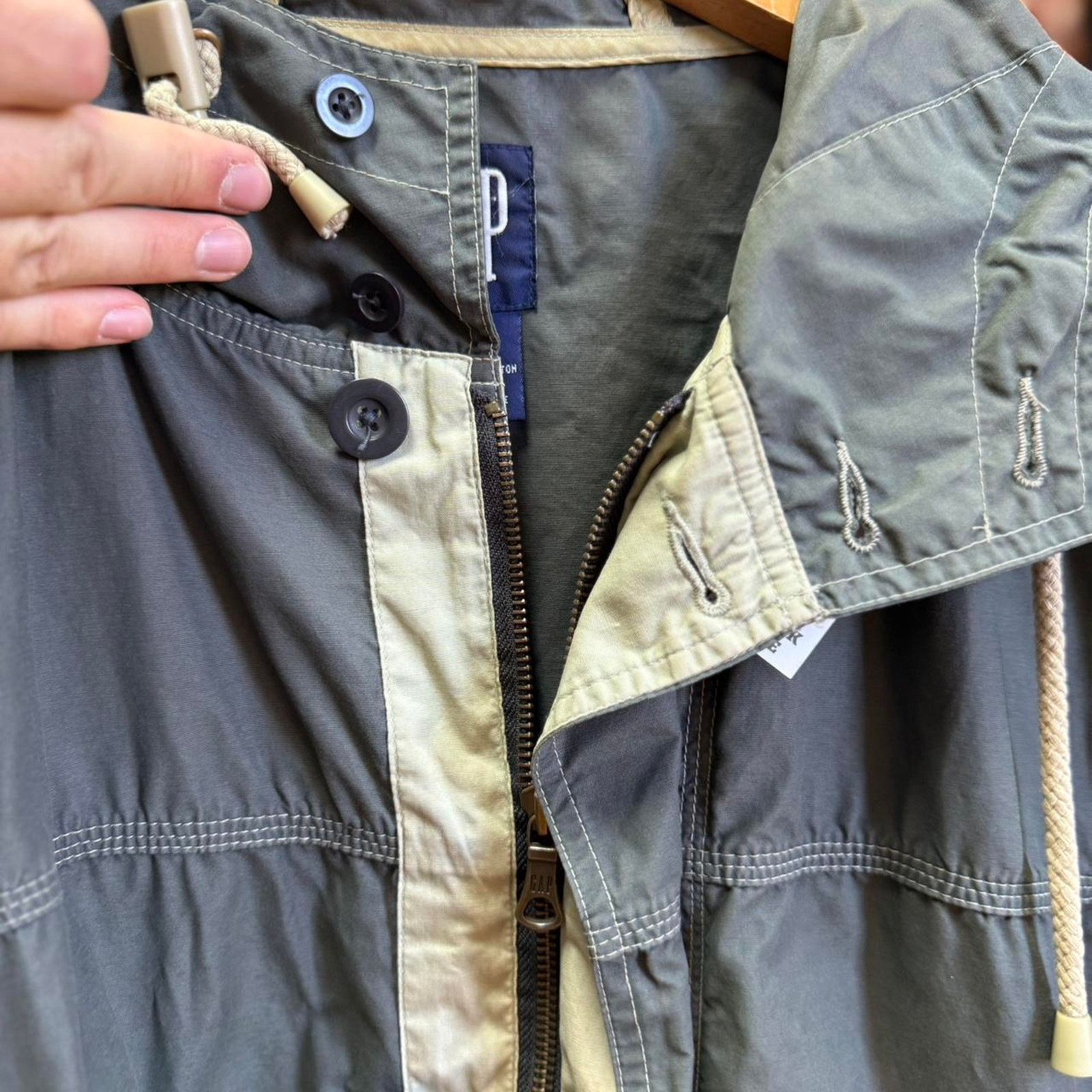 Gap × Vintage Vintage 90s Gap Utility Hooded Light Jacket Size US M / EU 48-50 / 2 - 4 Thumbnail
