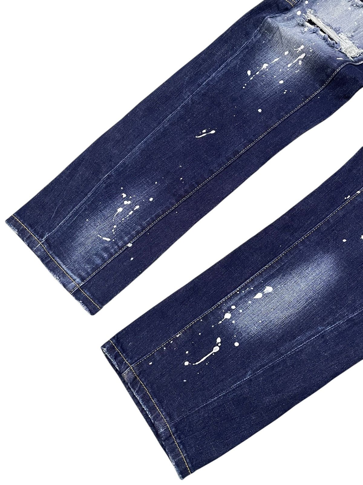Dsquared2 BNWT Dsquared2 $800 Biker Distressed Paint Splatter Jeans Size US 34 / EU 50 - 5 Thumbnail