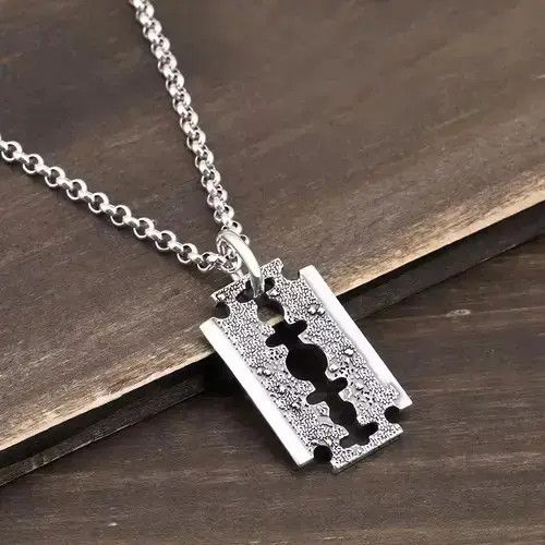 Jewelry Necklace Silver shaver hip hop Size ONE SIZE - 2 Thumbnail