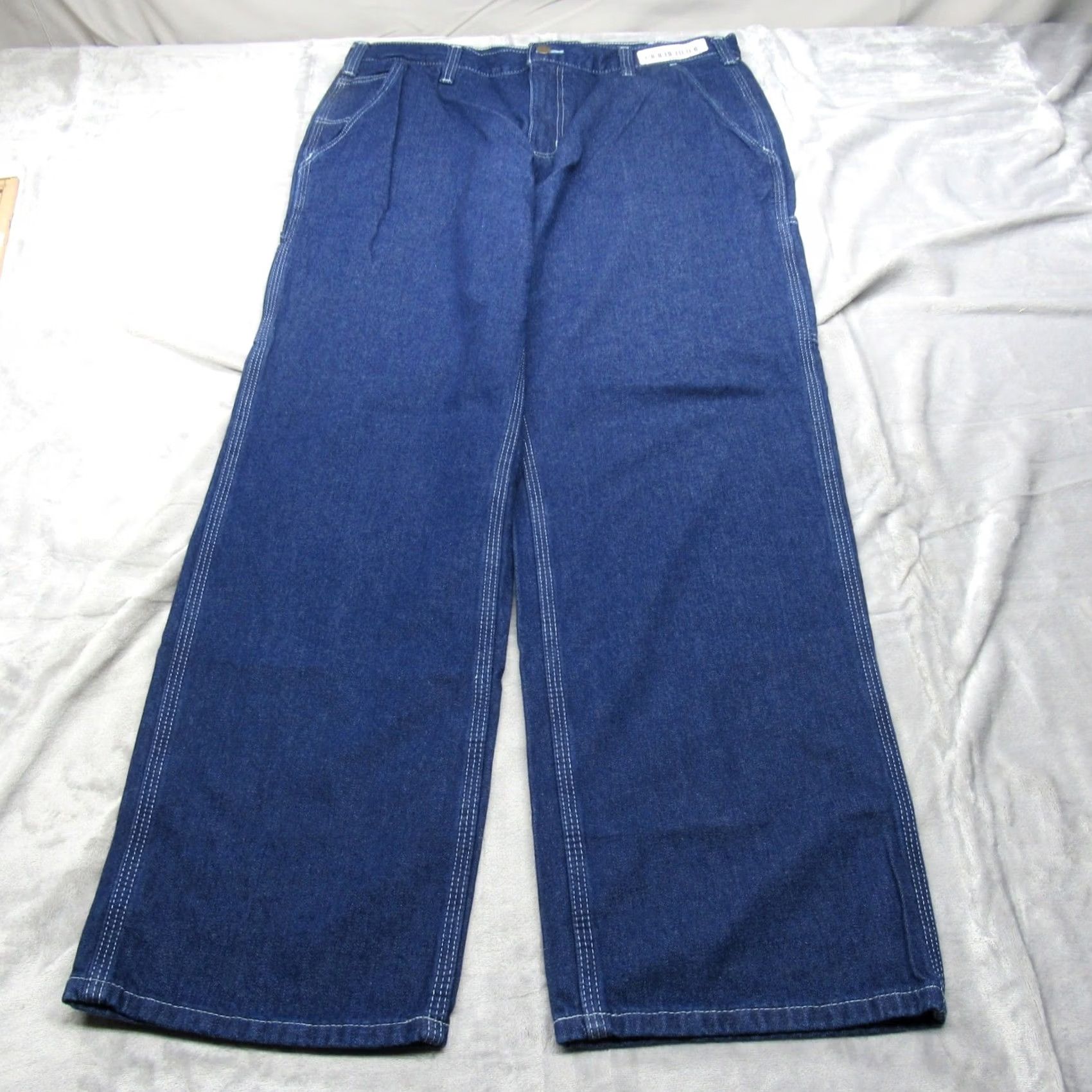 Carhartt Carhartt Baggy Jeans Mens 36x32 Dungaree Relax Boot Straight Dark Denim Work Size US 36 / EU 52 - 2 Thumbnail
