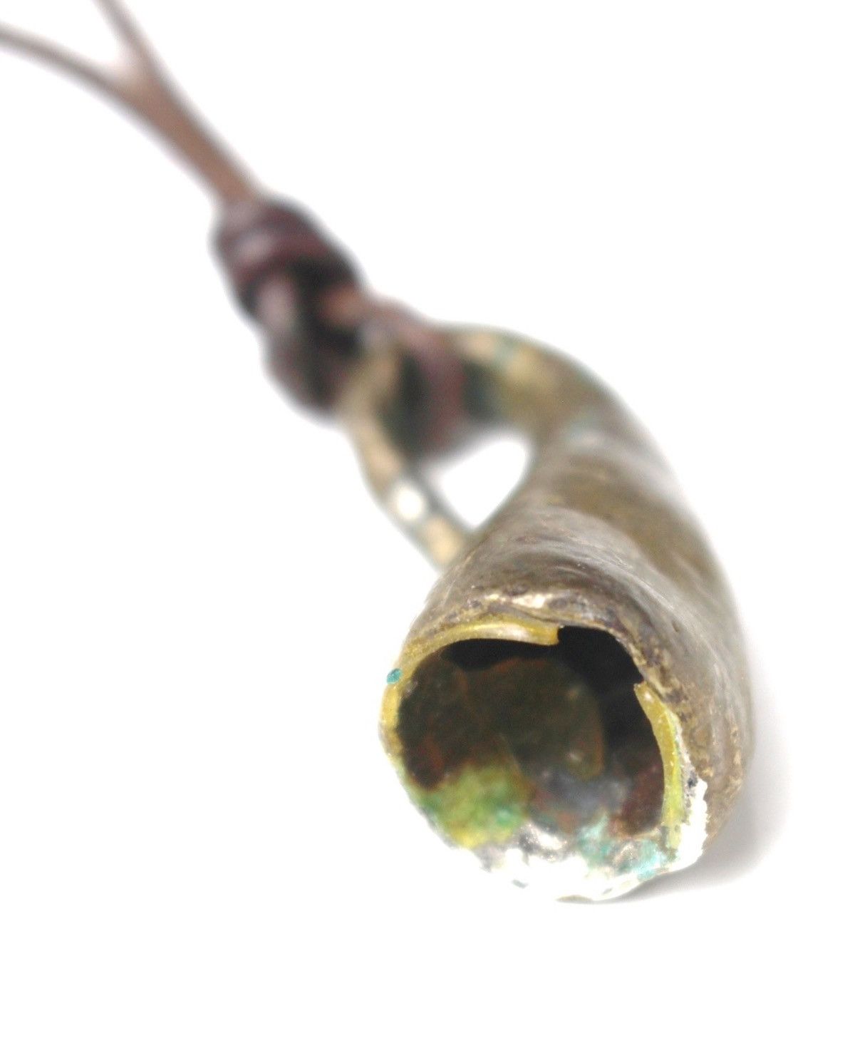 If Six Was Nine 1990S PRIMITIVE BRASS AMULET NECKLACE – TRIBAL RELIC JEWELRY Size ONE SIZE - 5 Thumbnail