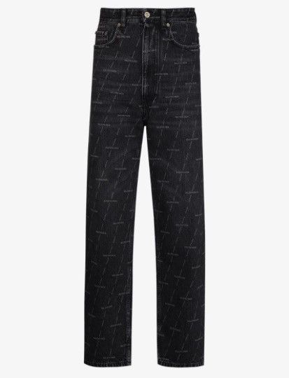 Balenciaga Balenciaga All Over Logo Jeans Size US 30 / EU 46 - 2 Thumbnail