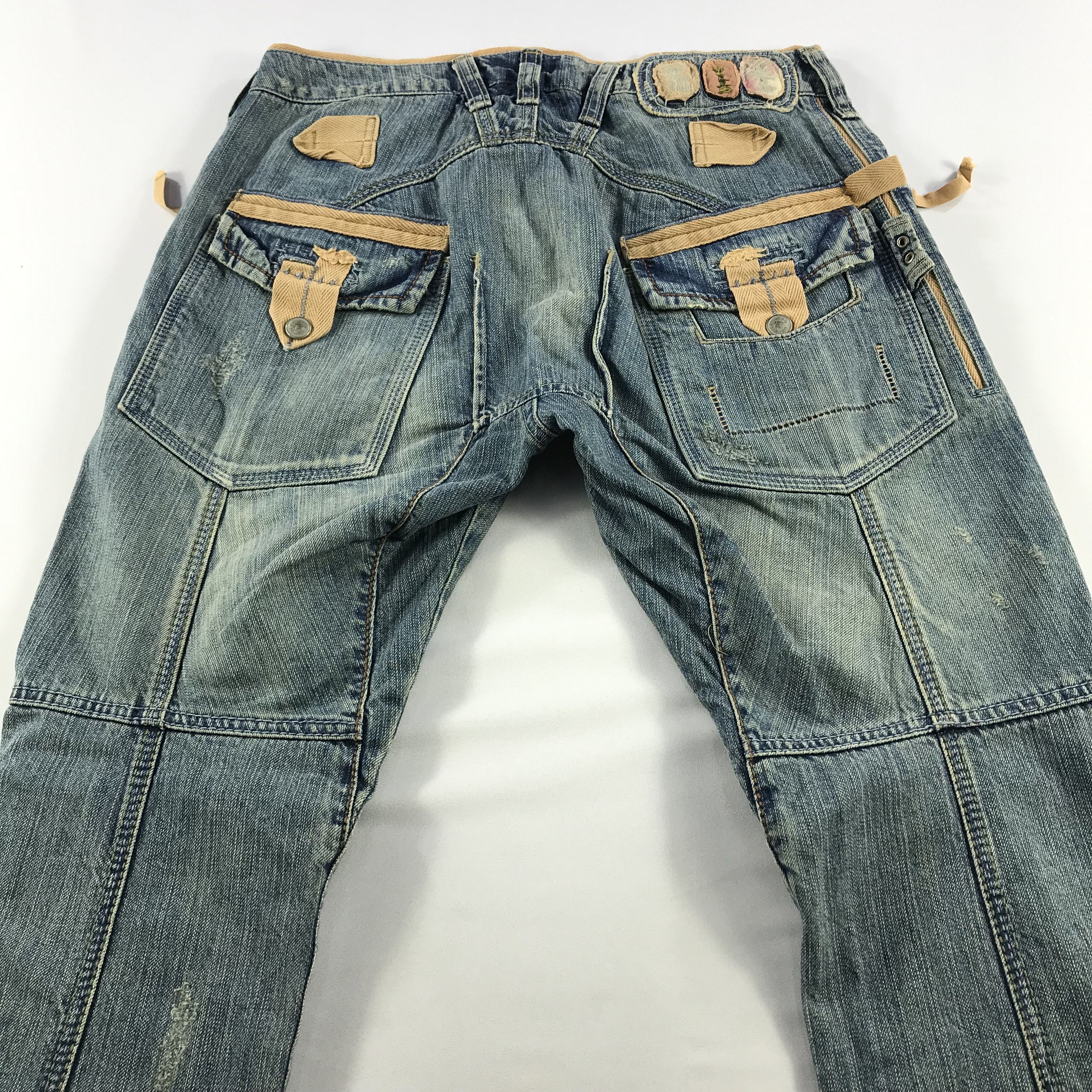 Marithe + Francois Girbaud Marithe Francois Girbaud Jeans Biker Denim KJ3195 Size US 30 / EU 46 - 4 Thumbnail