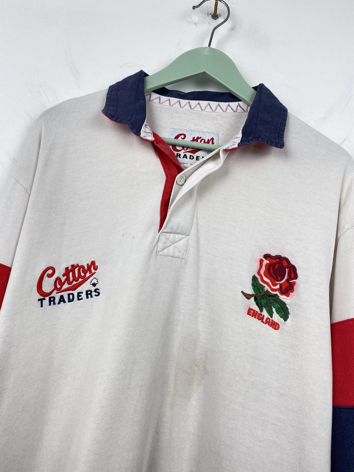 Cotton Traders Vintage England 1995 1996 Rugby Union Jersey Shirt Size US L / EU 52-54 / 3 - 2 Thumbnail