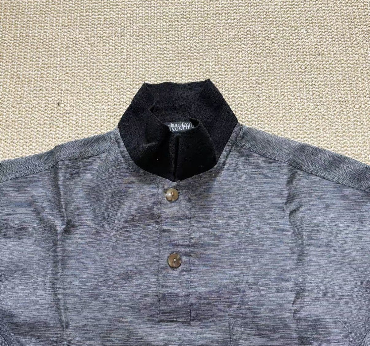 Jean Paul Gaultier Jean Paul Gaultier Polo Ribbed Long Sleeve J29 Size US M / EU 48-50 / 2 - 6 Thumbnail