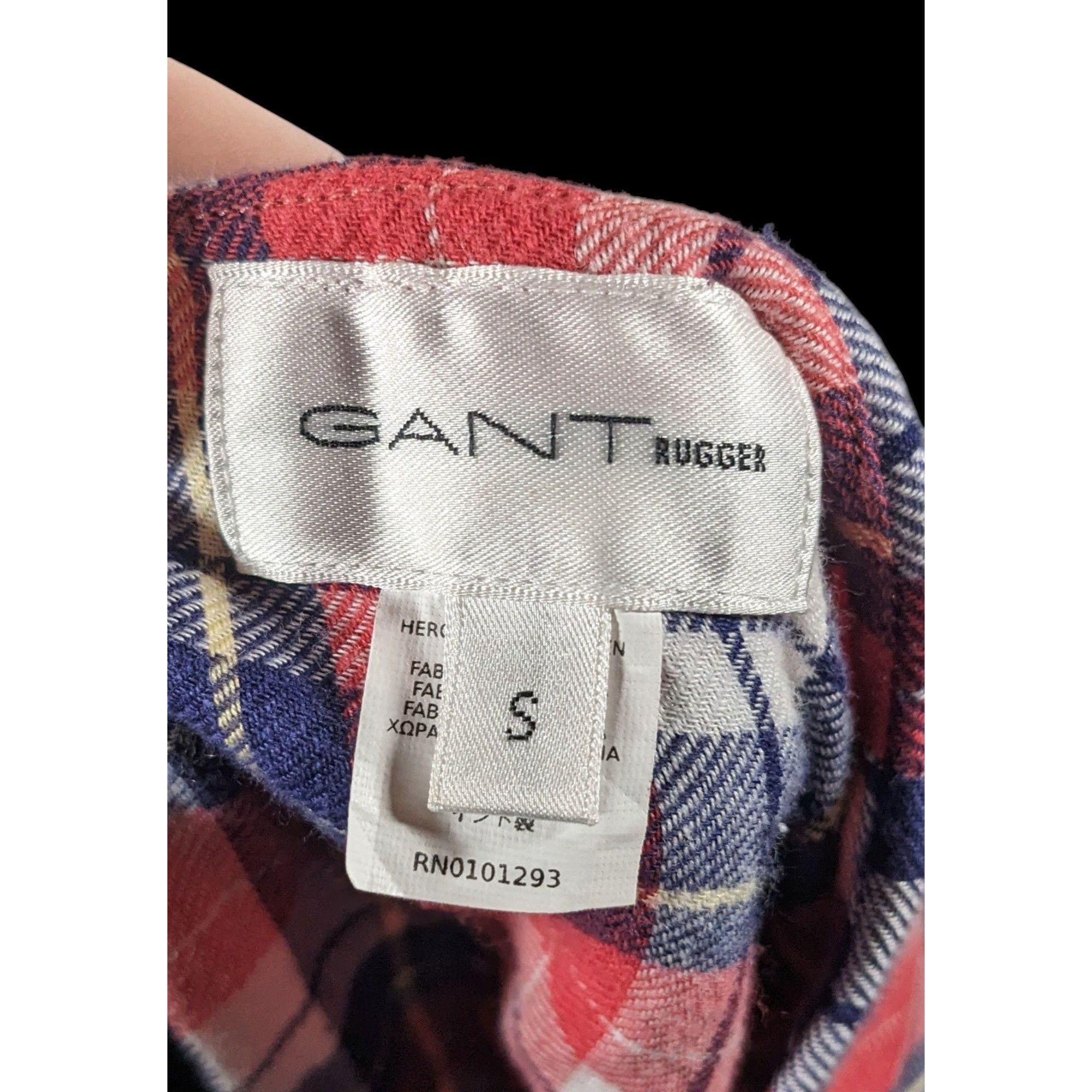 Gant Rugger Gant Rugger Grunge 90s Style Plaid Faux Flannel Shirt Tie Sk Size 30" / US 8 / IT 44 - 4 Thumbnail