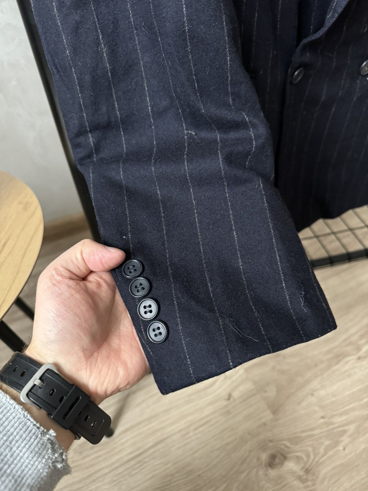 Christian Dior Monsieur Vintage Christian Dior Monsieur Striped Double Breast Blazer Size 40R - 3 Thumbnail