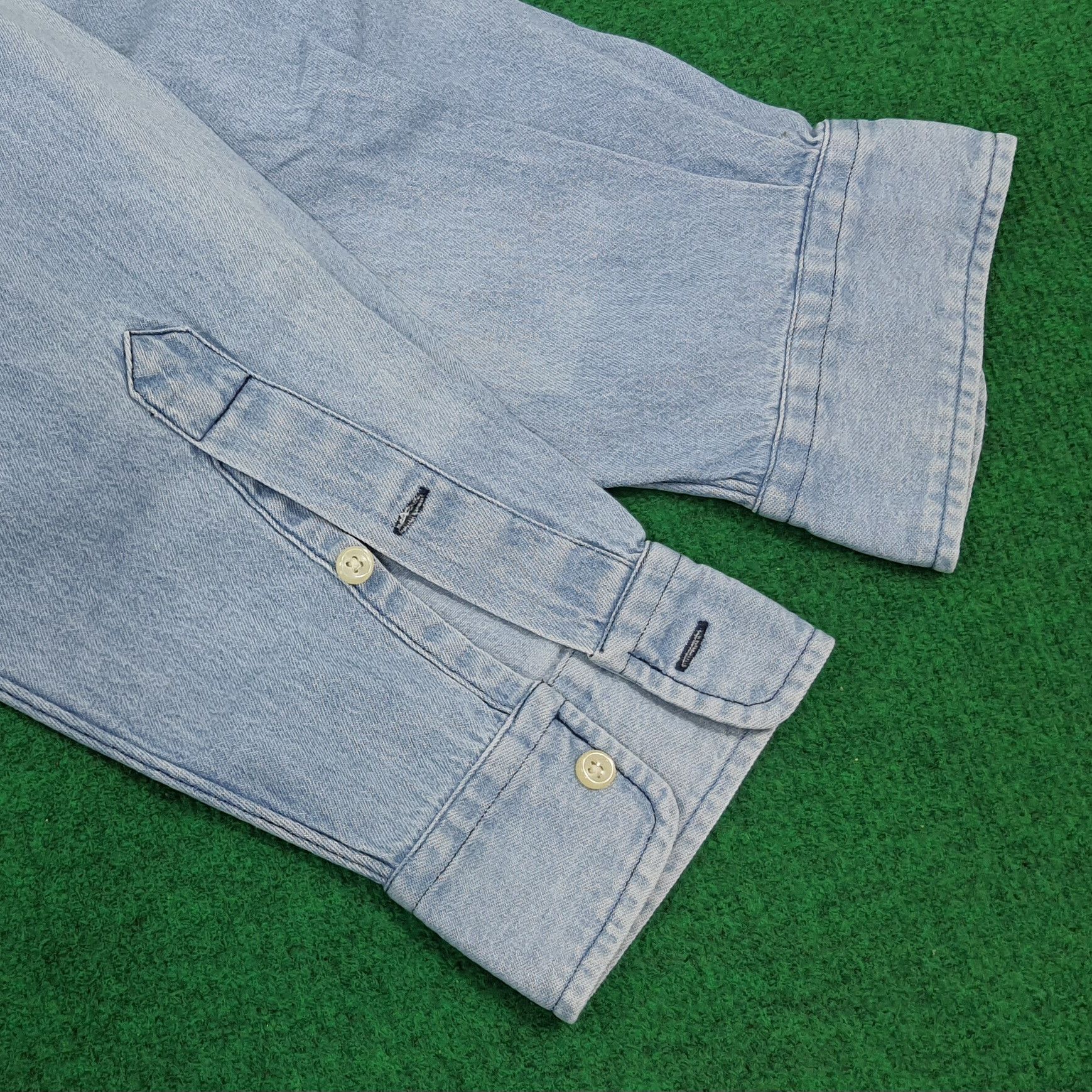 Ralph Lauren × Vintage Vintage Ralph Lauren Button Up Denim Shirt Size US L / EU 52-54 / 3 - 5 Thumbnail
