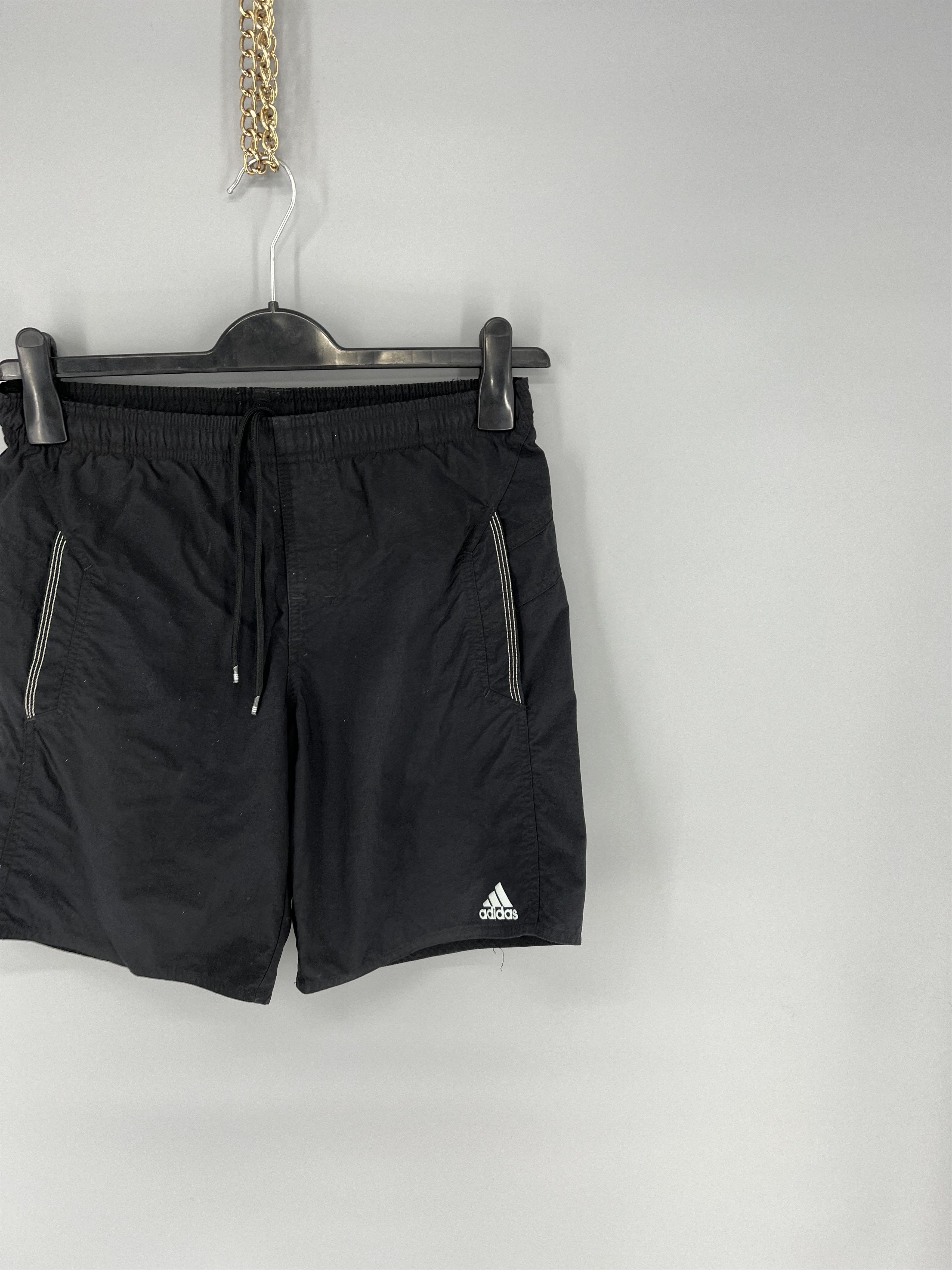 Adidas × Vintage Vintage Y2K Drill Adidas Stripes Logo Shorts Streetwear 90s Size US 30 / EU 46 - 3 Thumbnail
