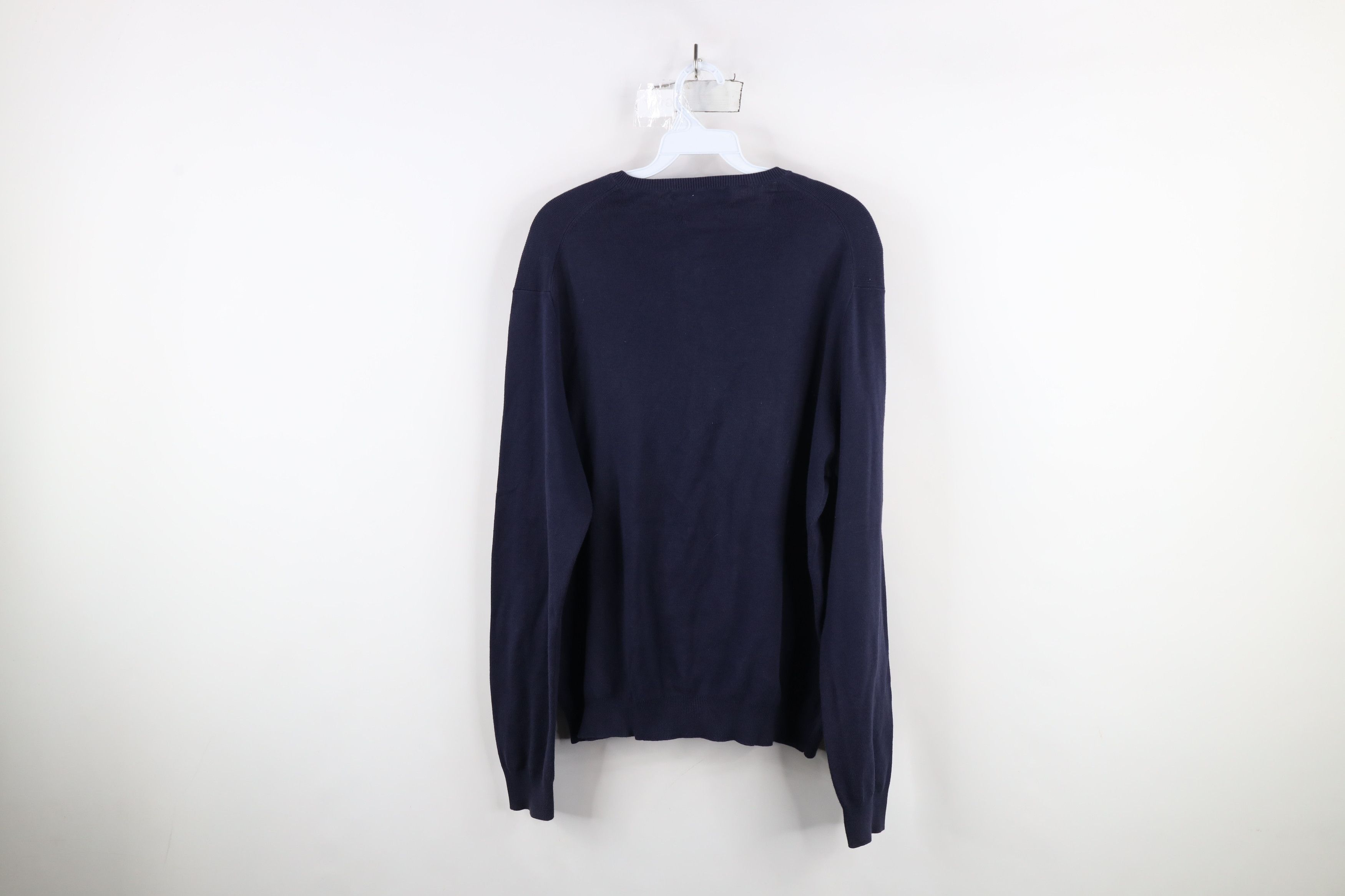 Ralph Lauren × Vintage Vintage 90s Ralph Lauren Pima Cotton Knit V-Neck Sweater Size US L / EU 52-54 / 3 - 8 Thumbnail