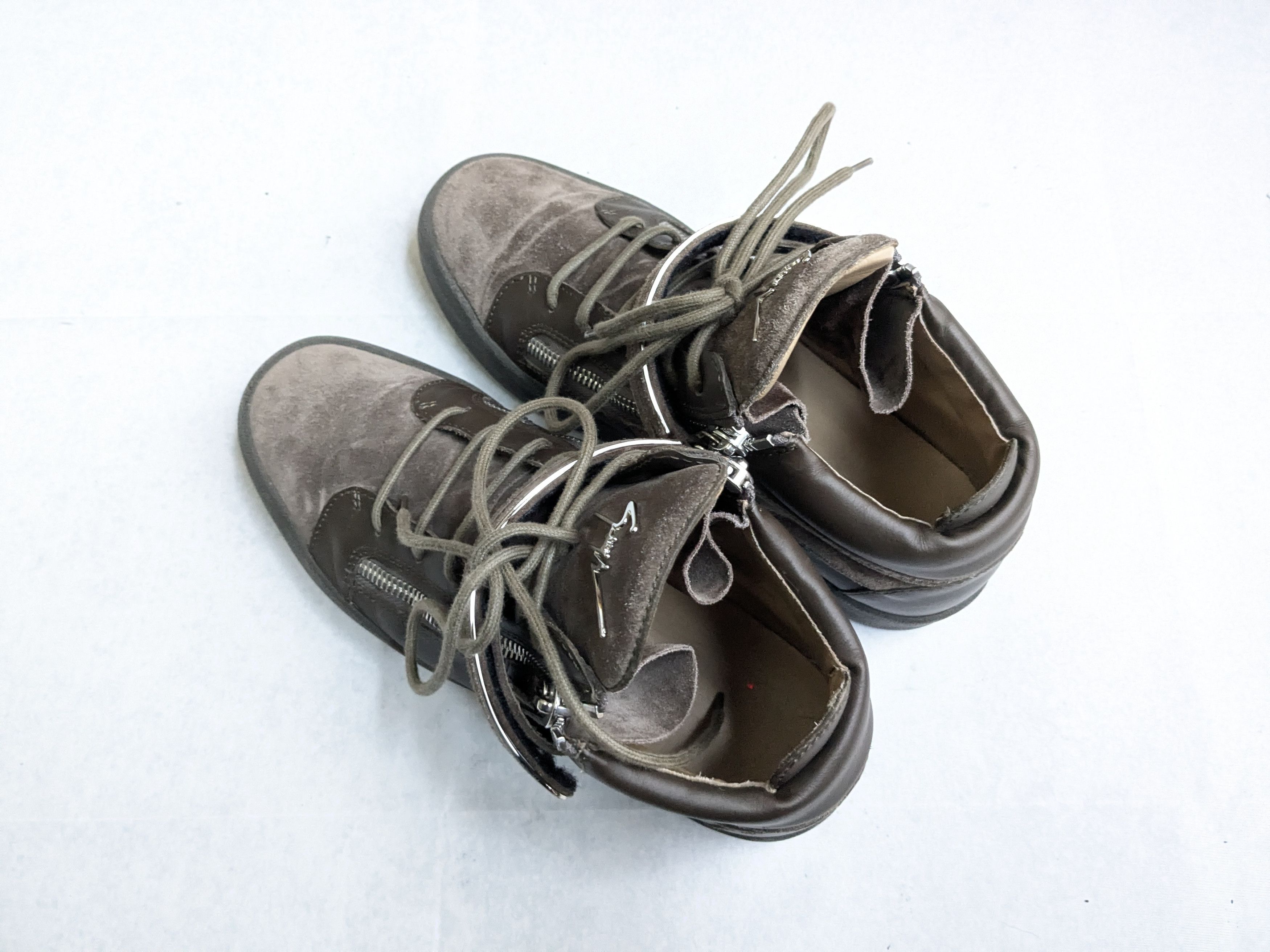 Giuseppe Zanotti Giuseppe Zanotti High Tops Brown Suede 11 44 High Size US 11 / EU 44 - 9 Thumbnail