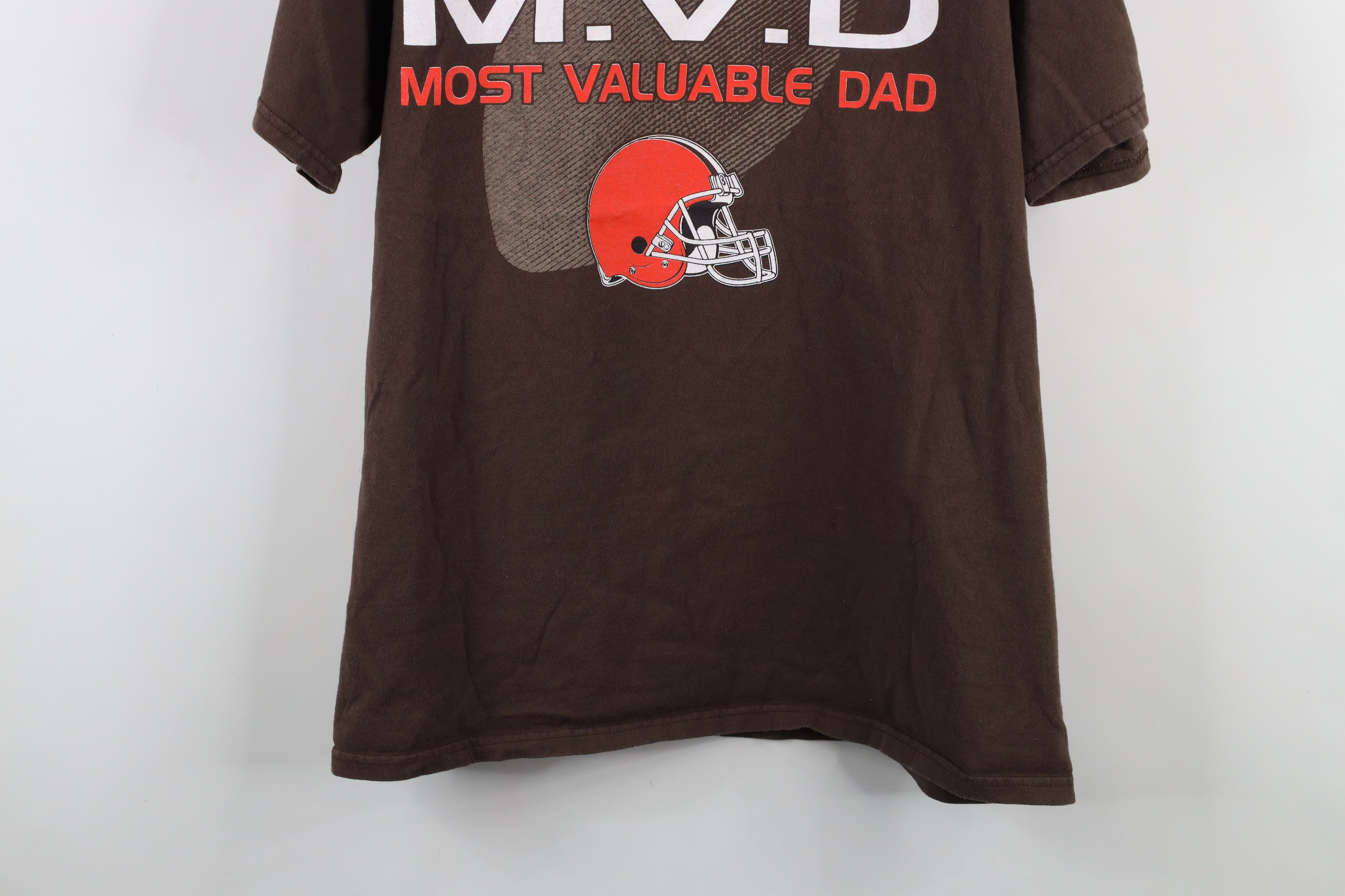 Vintage Vintage 90s Browns Football Most Valuable Dad T-Shirt Size US XL / EU 56 / 4 - 3 Thumbnail