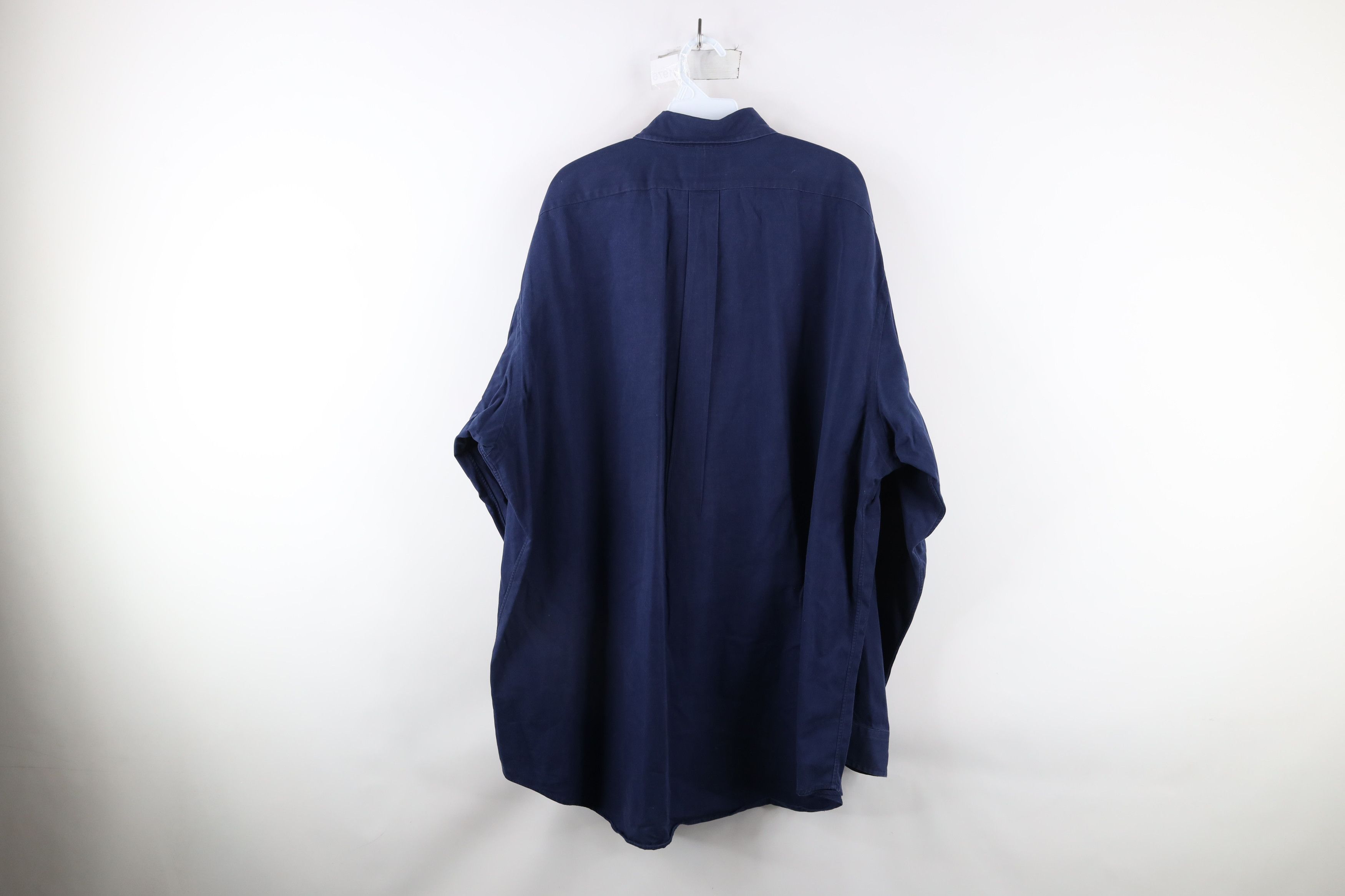 Ralph Lauren × Vintage Vintage 90s Ralph Lauren Collared Button Down Shirt Blue Size US XXL / EU 58 / 5 - 10 Thumbnail