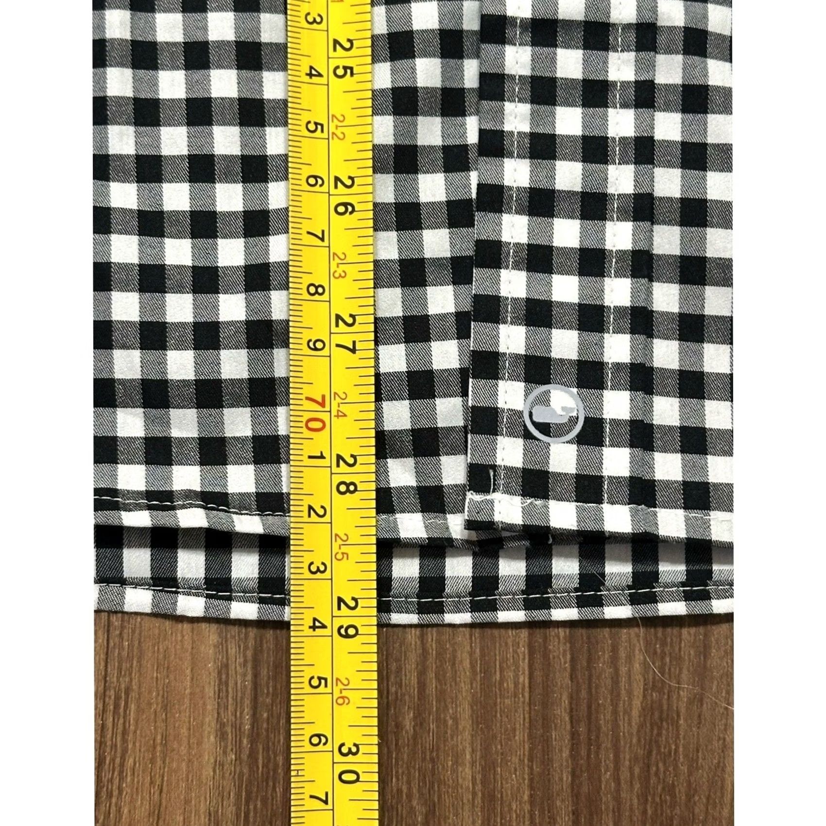 Vineyard Vines Vineyard Vines Button-Down Shirt XS Men Black Gingham Plaid On The Go Performance Long Sleeve Button-Up Short Sleeve? Size US XS / EU 42 / 0 - 5 Thumbnail