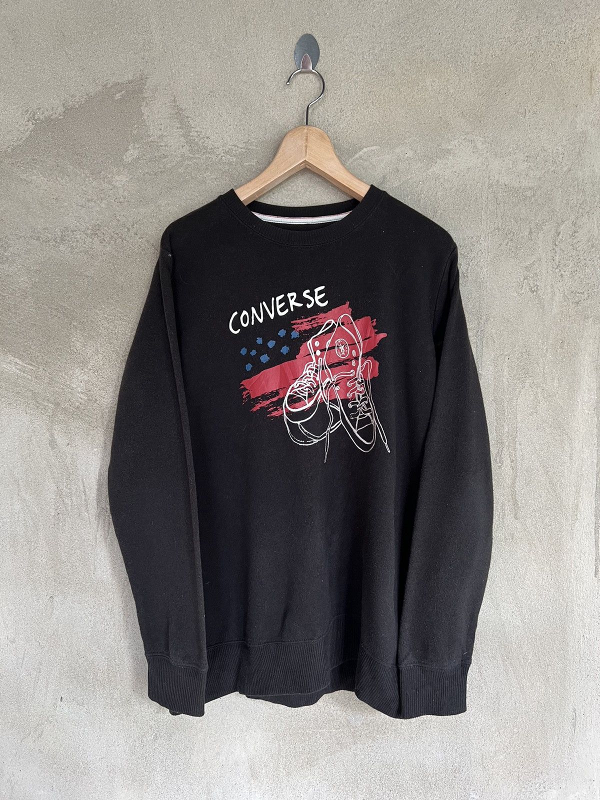 Converse Converse Spell Out Sweatshirt Size US M / EU 48-50 / 2 - 2 Thumbnail