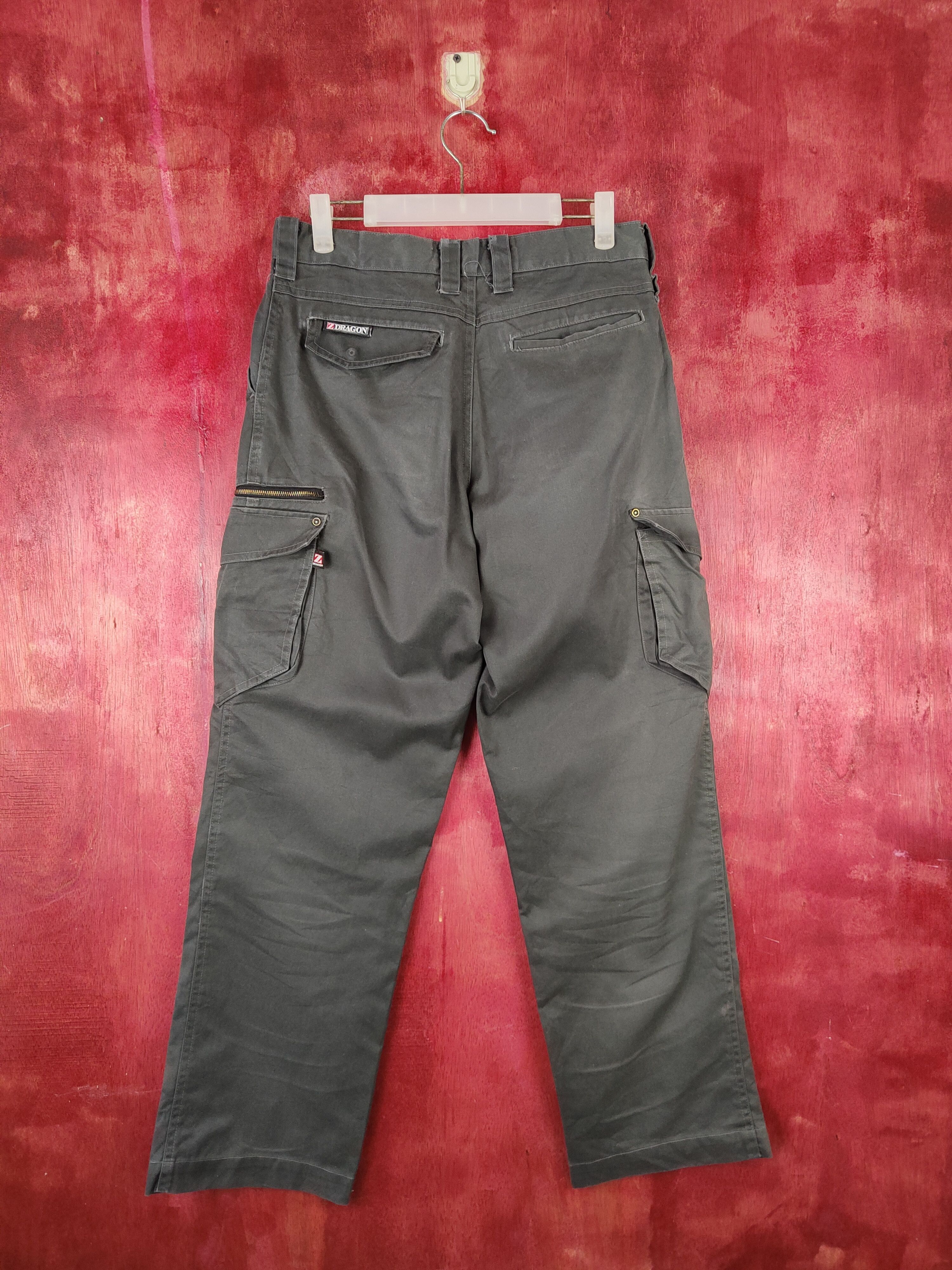 Japanese Brand ZDragon Dark Gray Multipocket Tactical Cargo Pants #S1273 Size US 31 - 7 Thumbnail