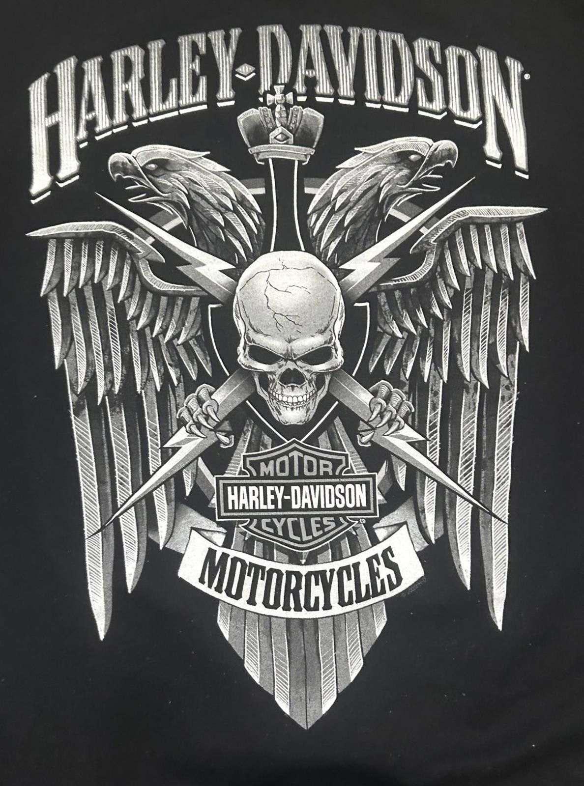 Harley Davidson Harley Davidson Y2K Skull Zip Up – Size Large Size US L / EU 52-54 / 3 - 3 Thumbnail