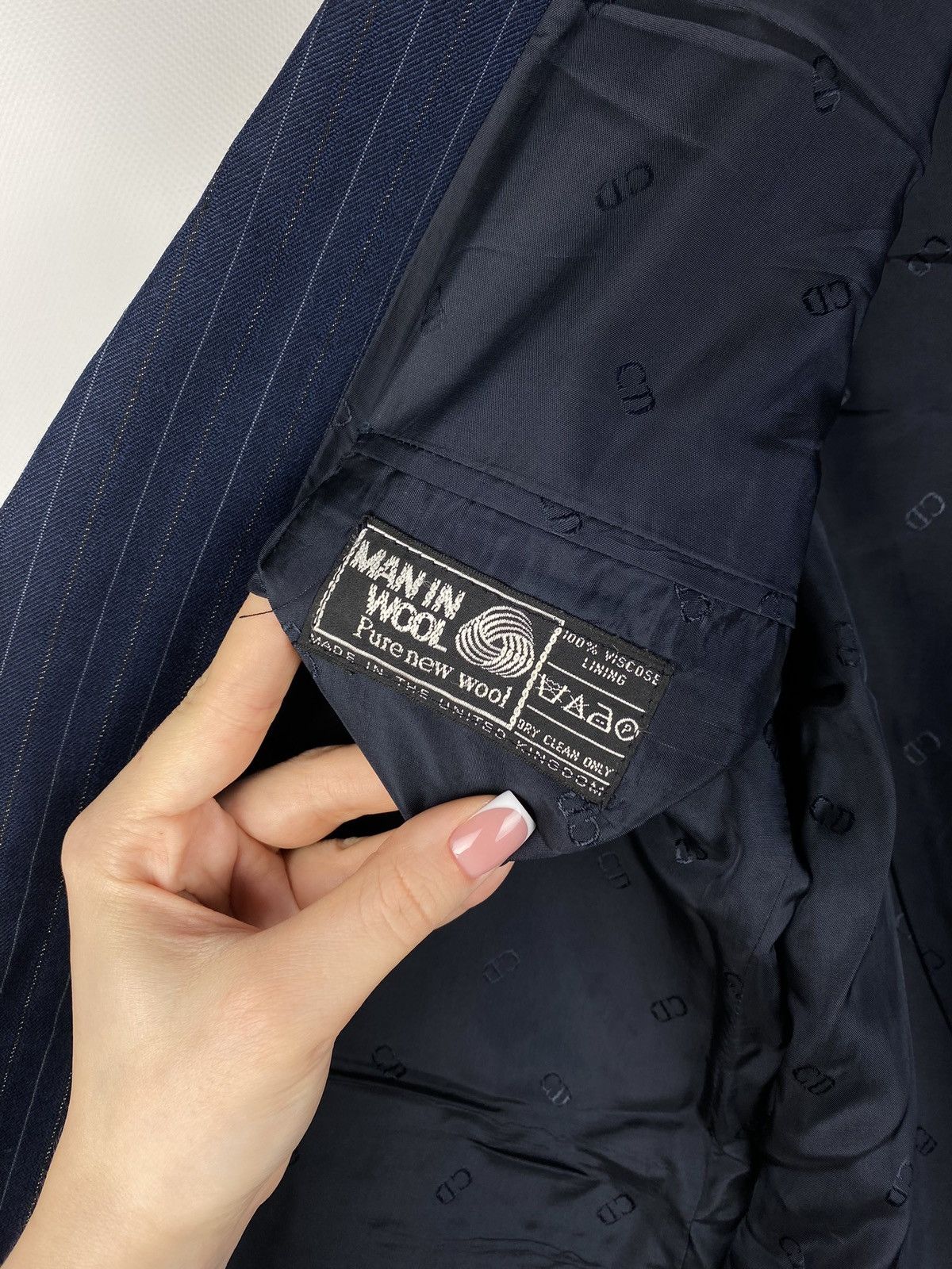 Christian Dior Monsieur × Dior × Vintage Christian Dior Monsieur vintage wool striped blazer jacket Size 40R - 20 Thumbnail