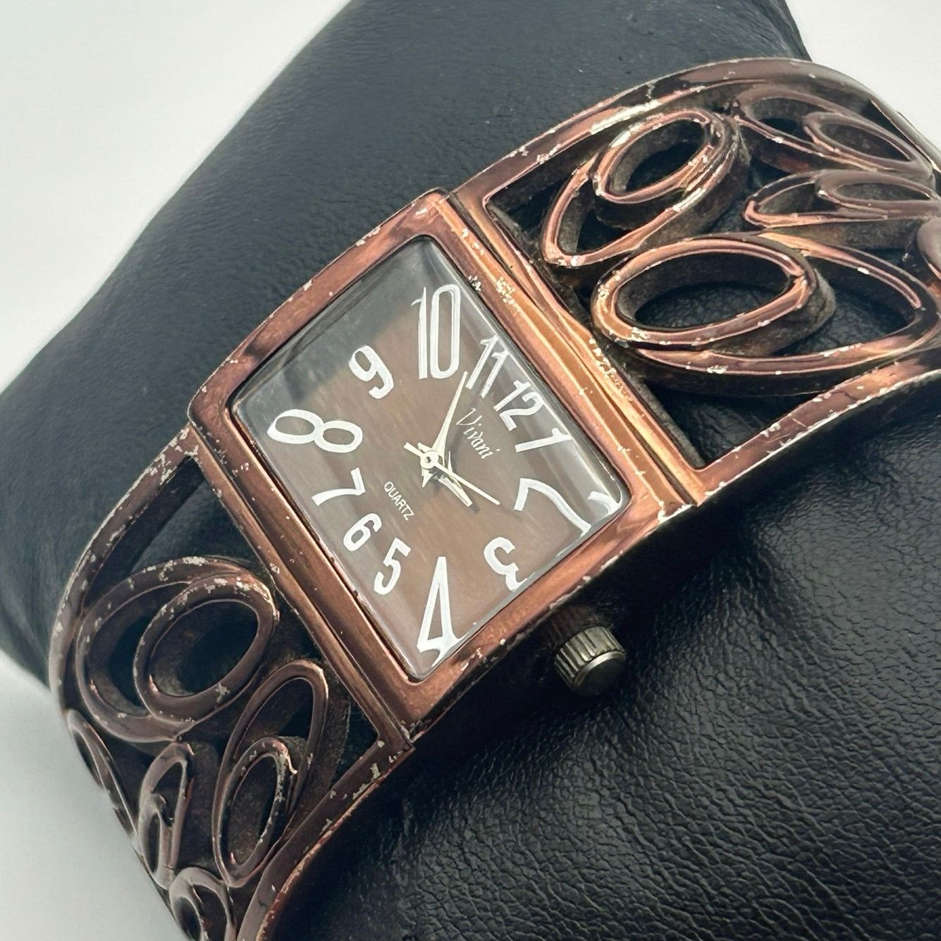 Other Vivani Women's Rose Gold Tone Wide Cuff Bangle Watch Size ONE SIZE - 2 Thumbnail