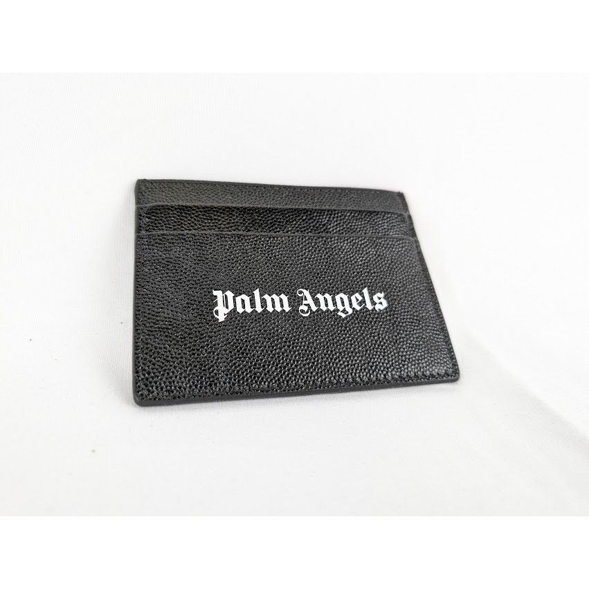 Palm Angels o1rshd1 Size: OS / Logo Caviar Card Holder in Black/White Size ONE SIZE - 2 Thumbnail