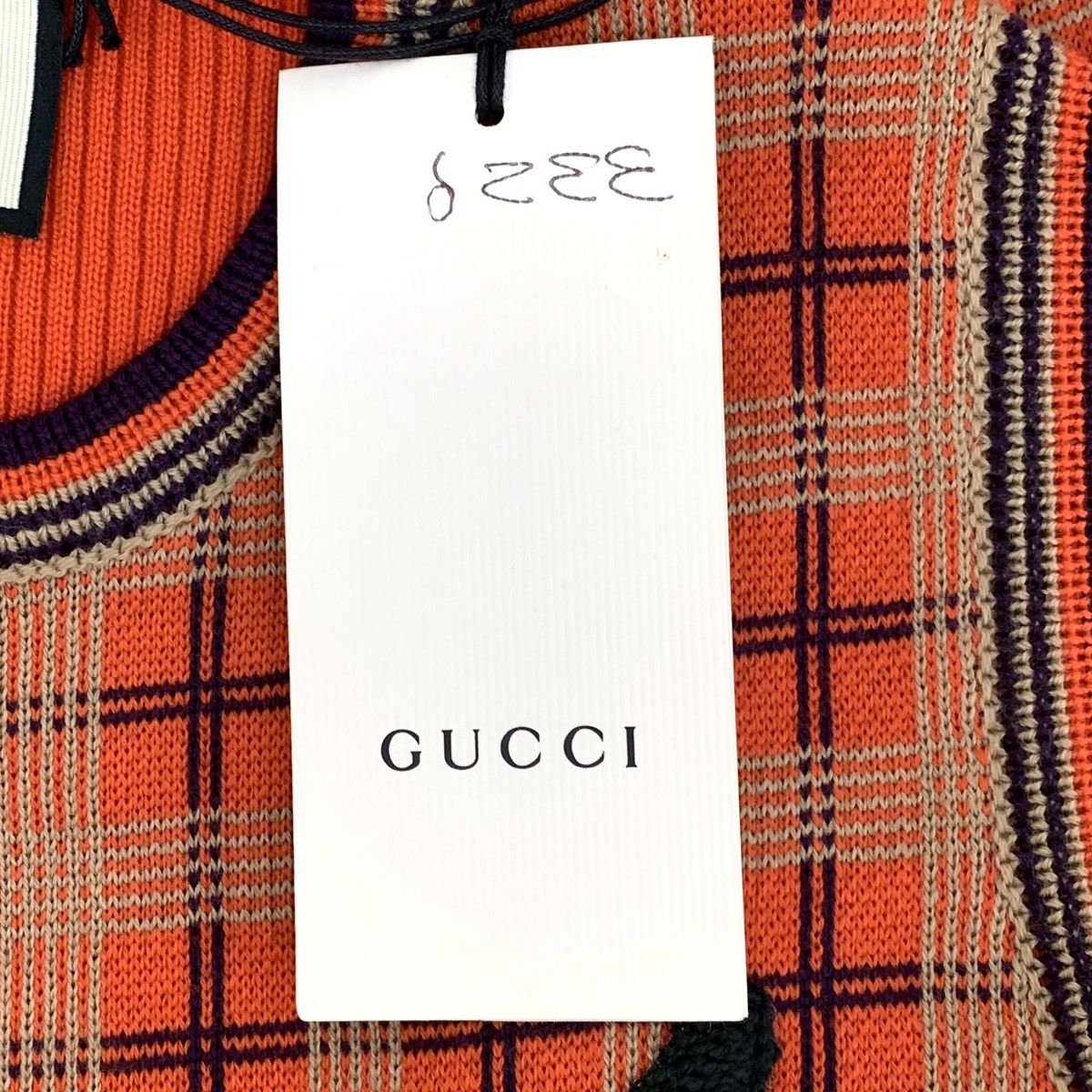 Gucci Gucci Plaid Pig Embroidery Wool Sleeveless Knit Vest K26WX Size XS / US 0-2 / IT 36-38 - 8 Thumbnail