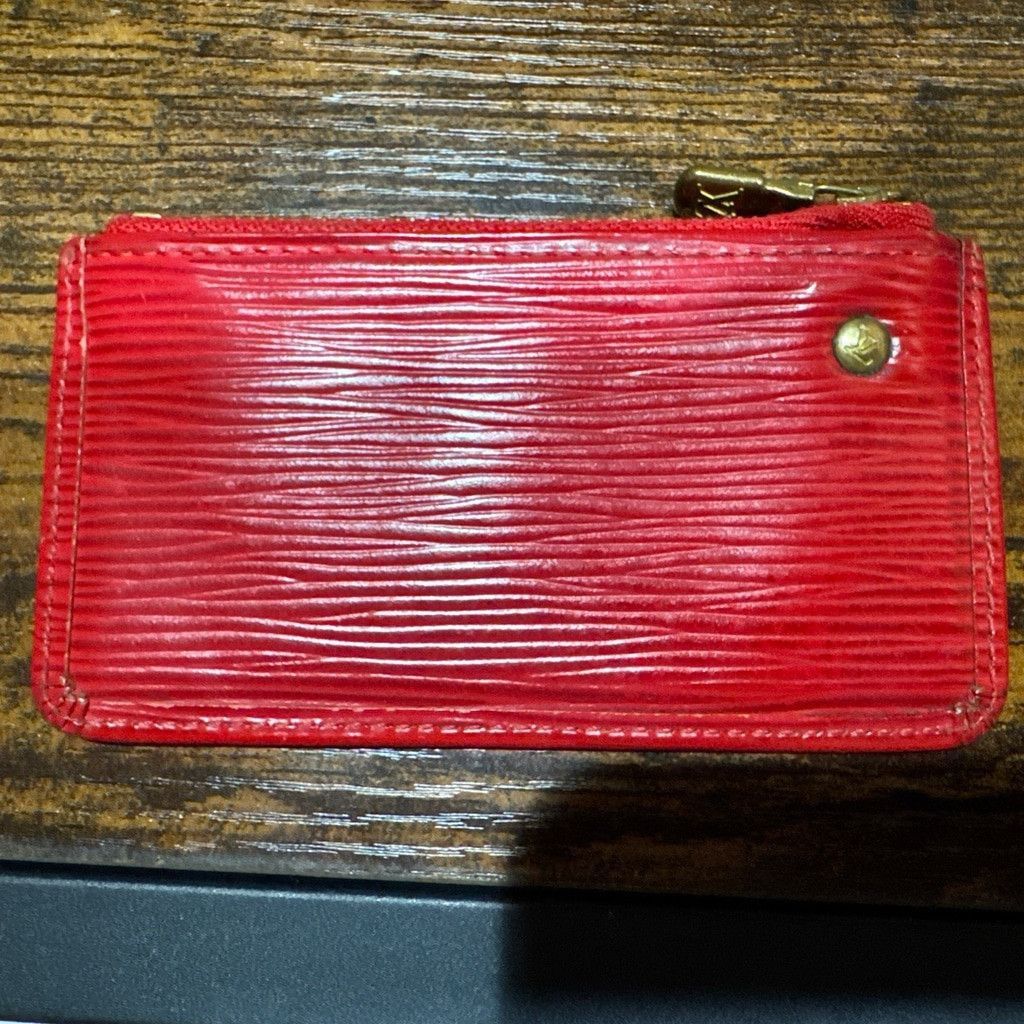 Louis Vuitton Louis Vuitton Red Epi Leather Pochette Cles Size ONE SIZE - 3 Thumbnail