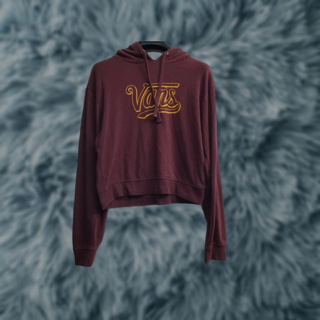 Vans VANS Hoodie Womens Size Small S Burgundy Burgundy Color Activewear Full Zip Pullover Size S / US 4 / IT 40 - 1 Thumbnail