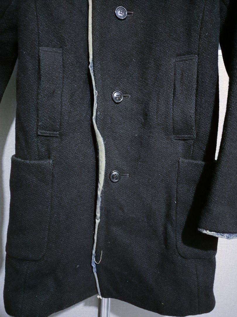 Sunao Kuwahara I.S. Sunao Kuwahara Wool Long Coat Japan Size S / US 4 / IT 40 - 2 Thumbnail