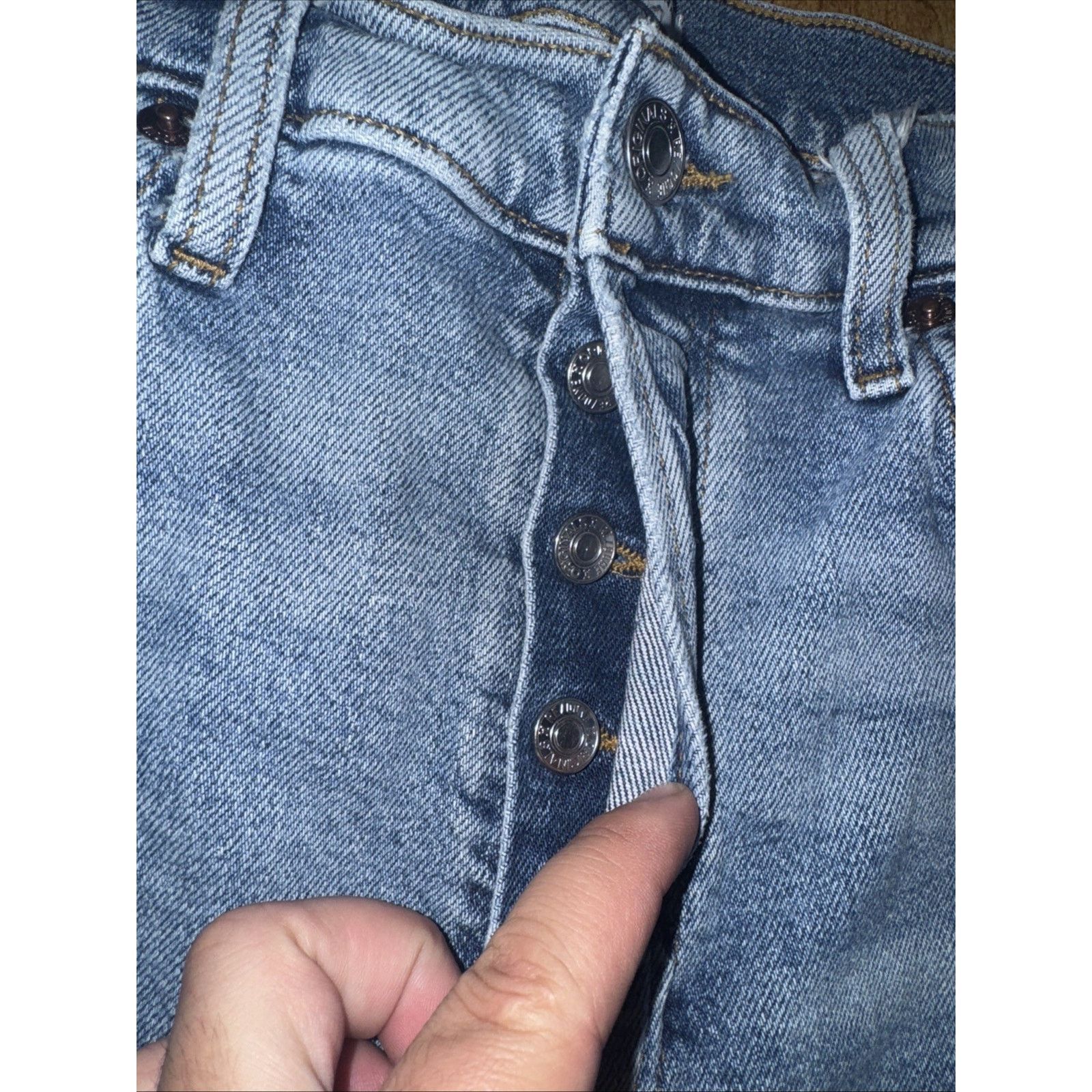 RE/DONE Re/Done Originals Button Fly Skinny Jeans Women’s Distressed Size 30" / US 8 / IT 44 - 4 Thumbnail