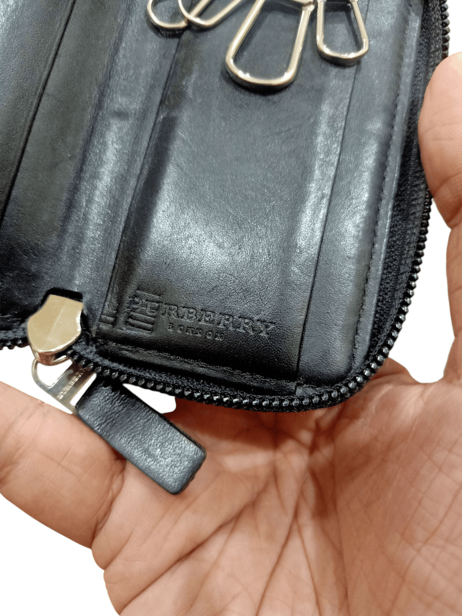 Burberry Burberry Nova Check Leather Key Case Holder Size ONE SIZE - 9 Thumbnail