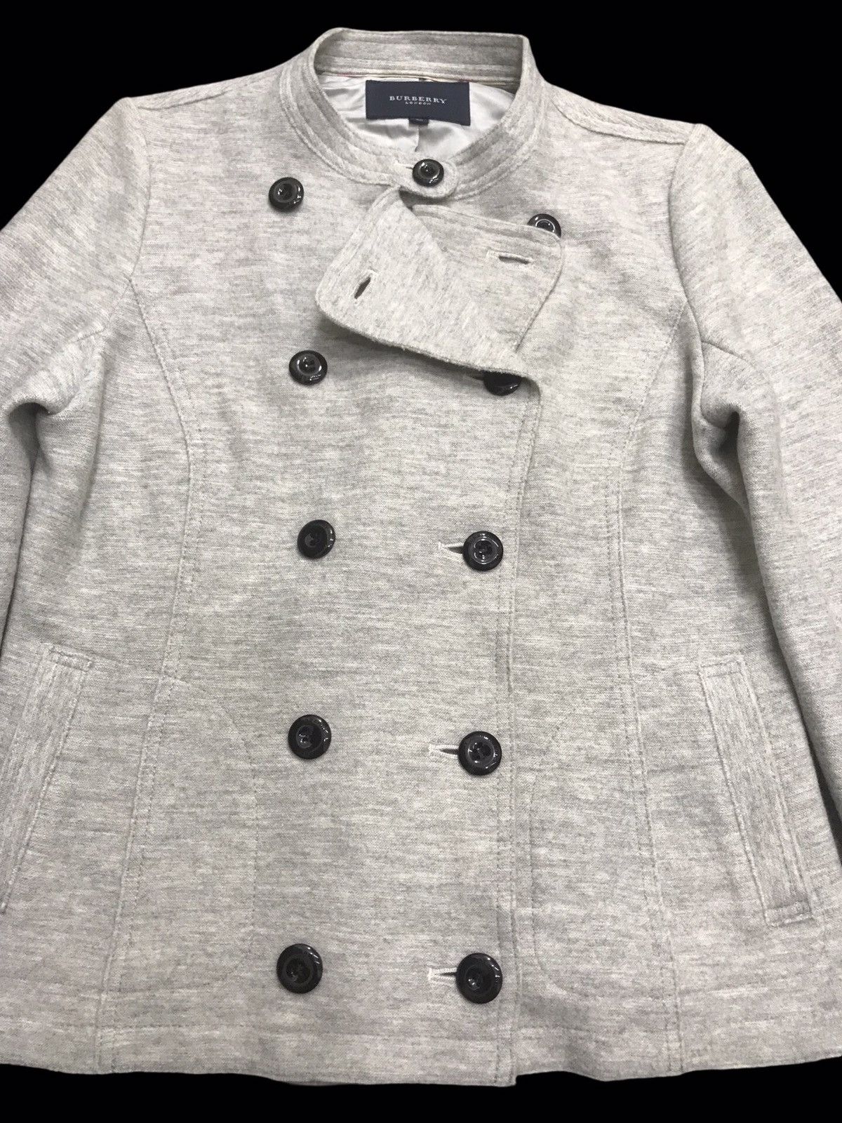 Burberry × Designer 💥DESIGNER💥RARE BURBERRY SWEAT DOUBLE BREAST CARDIGAN F260 Size S / US 4 / IT 40 - 9 Thumbnail