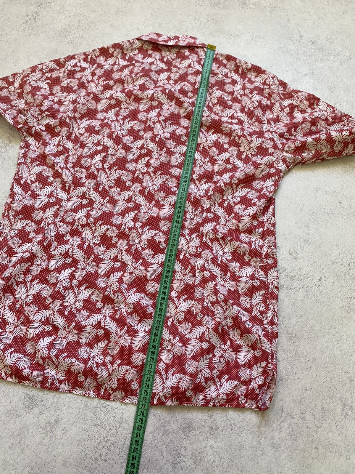 Eton Eton Mens Hawaiian Red Button Up Shirt Size L Size US L / EU 52-54 / 3 - 12 Thumbnail