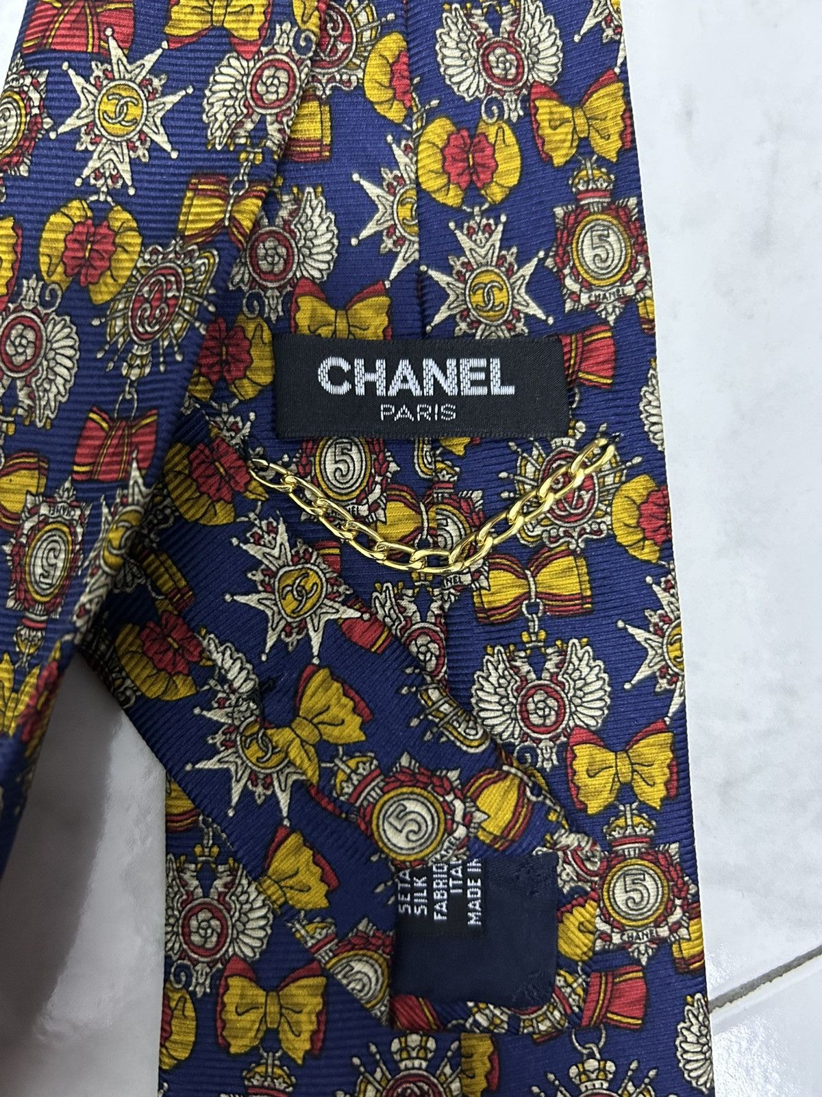 Chanel VINTAGE CHANEL MULTICOLOUR TIE Size ONE SIZE - 3 Thumbnail