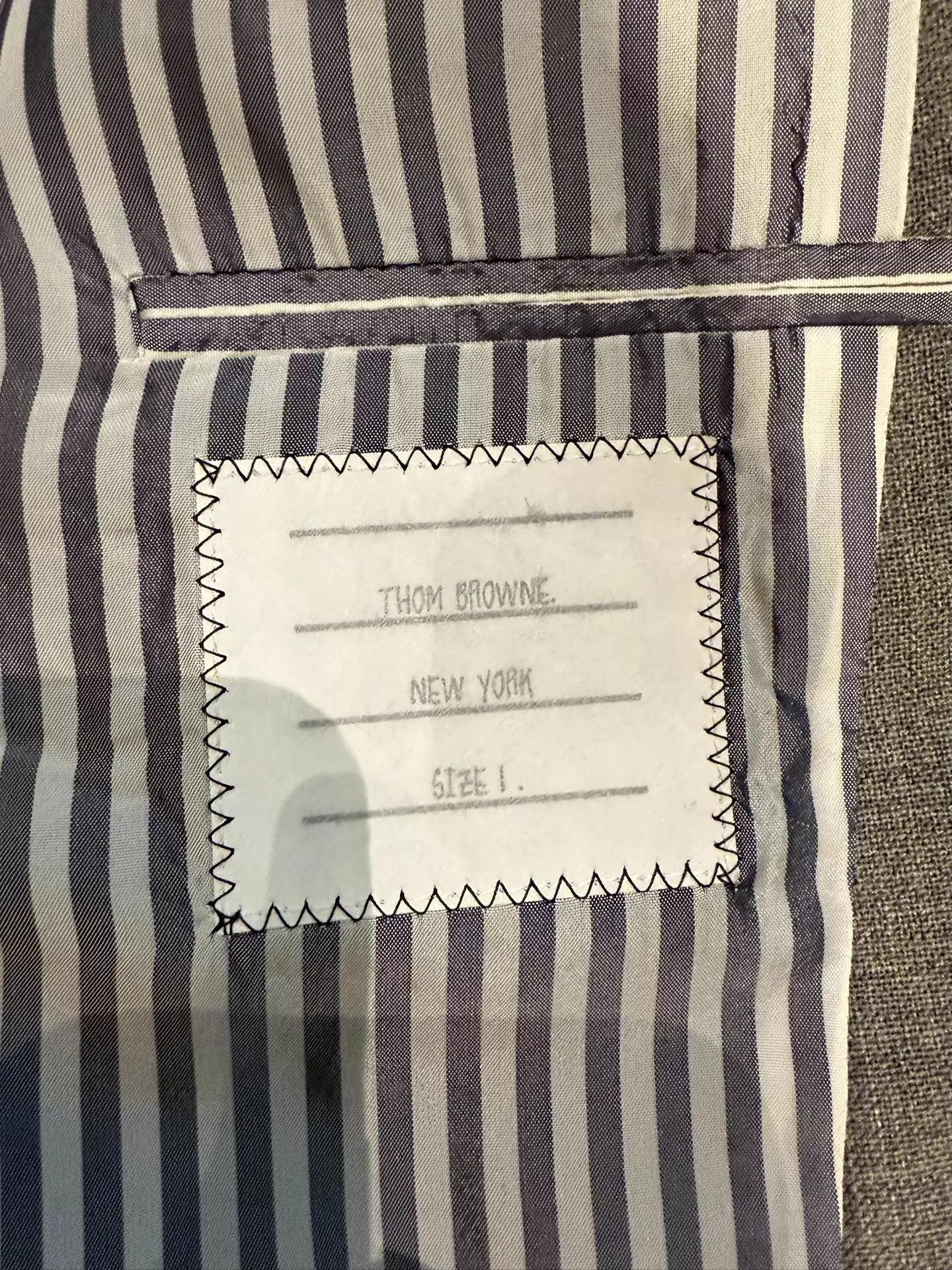 Thom Browne Thom Browne Runway Raw Edge Mid-Gray Wool Suit Size 1 95 New Size US S / EU 44-46 / 1 - 4 Thumbnail