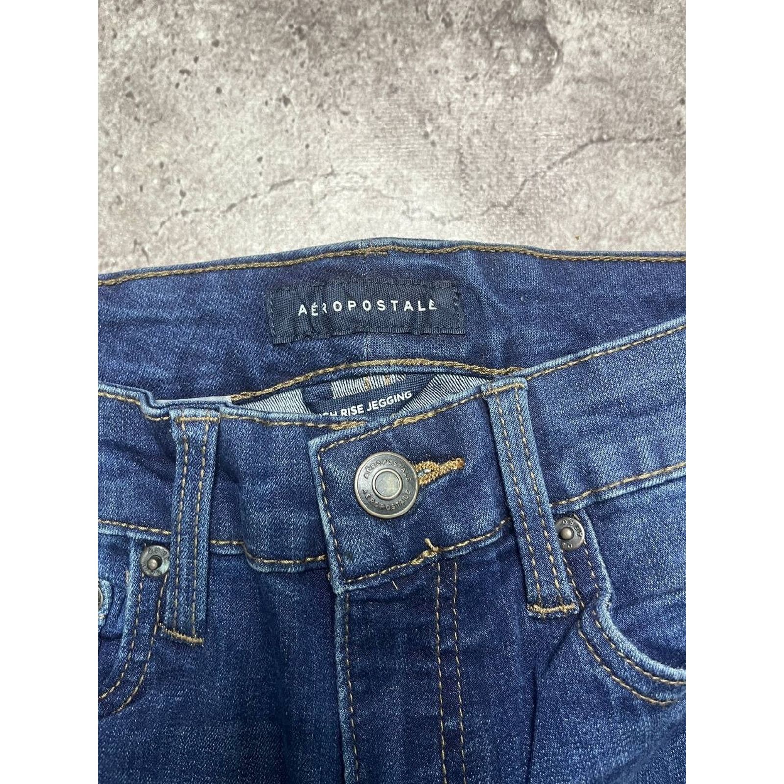 Japanese Brand Vintage Aéropostale High Denim Jeans Size 27 Stretch Fit Size 25" / US 0 / IT 36 - 3 Thumbnail