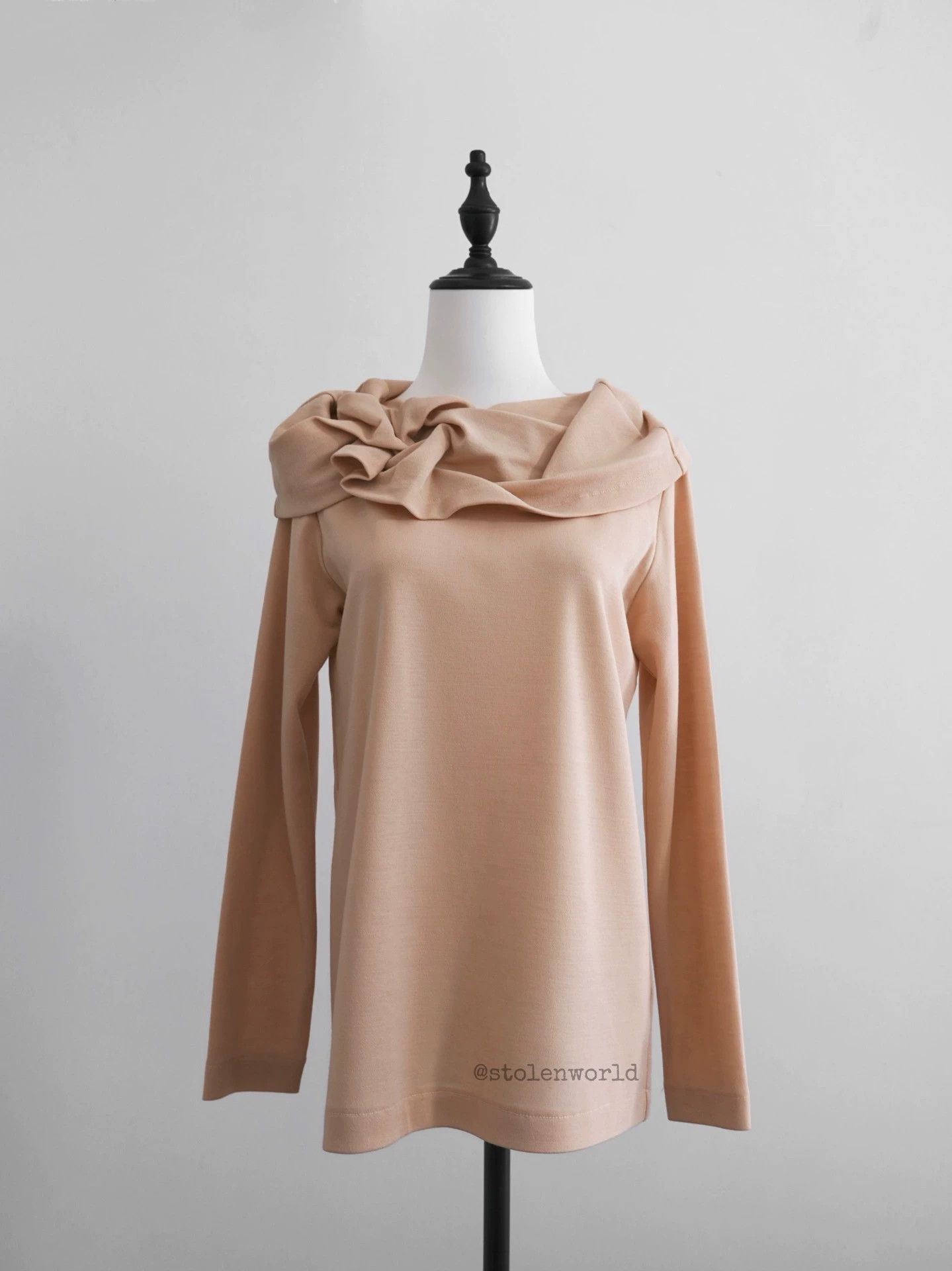 Comme des Garcons CDG 1991AW Tricot Origami Rose Lapel Top Size F Size XS / US 0-2 / IT 36-38 - 4 Thumbnail