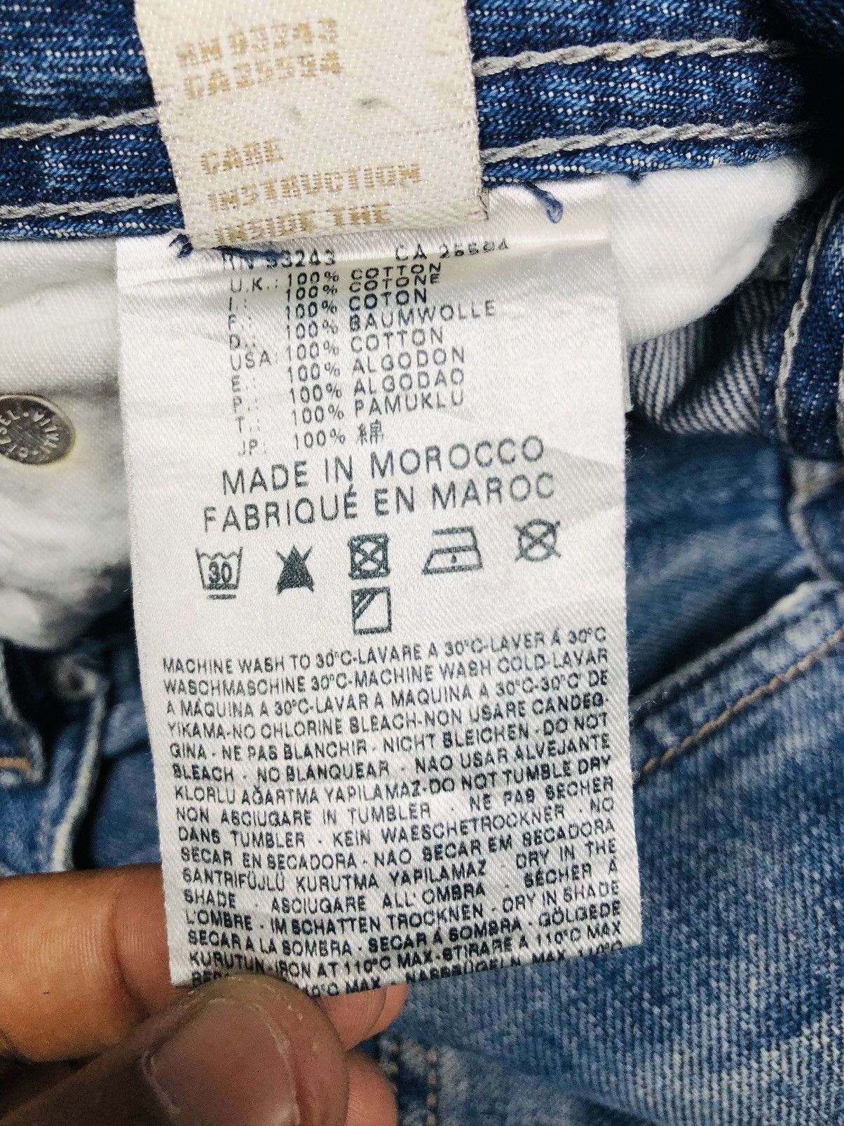 Diesel Diesel Industry Distress Jeans (33) Size US 31 - 13 Thumbnail