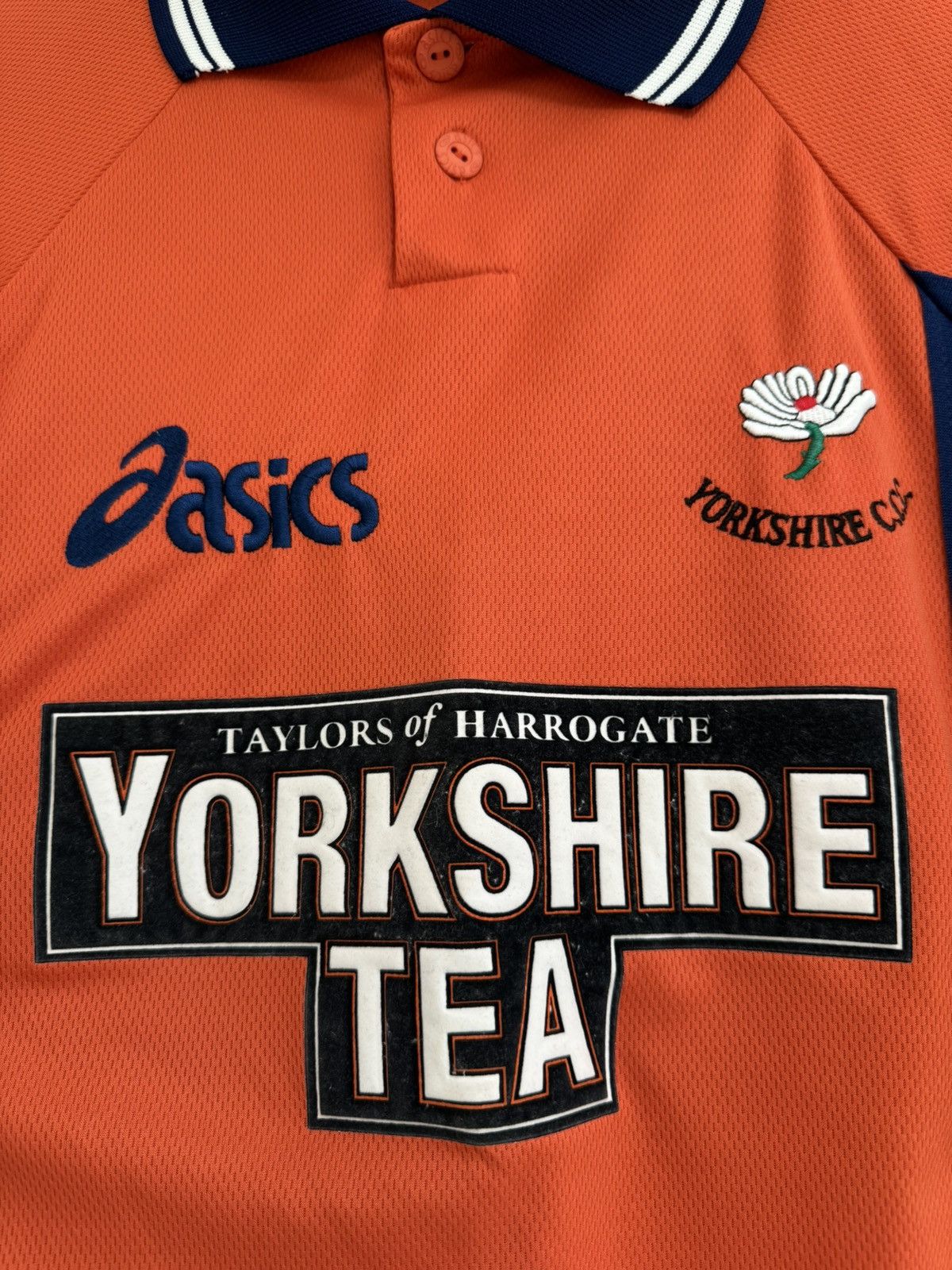Asics Vintage Yorkshire 2000 Cricket Jersey Shirt Kit Size US L / EU 52-54 / 3 - 5 Thumbnail