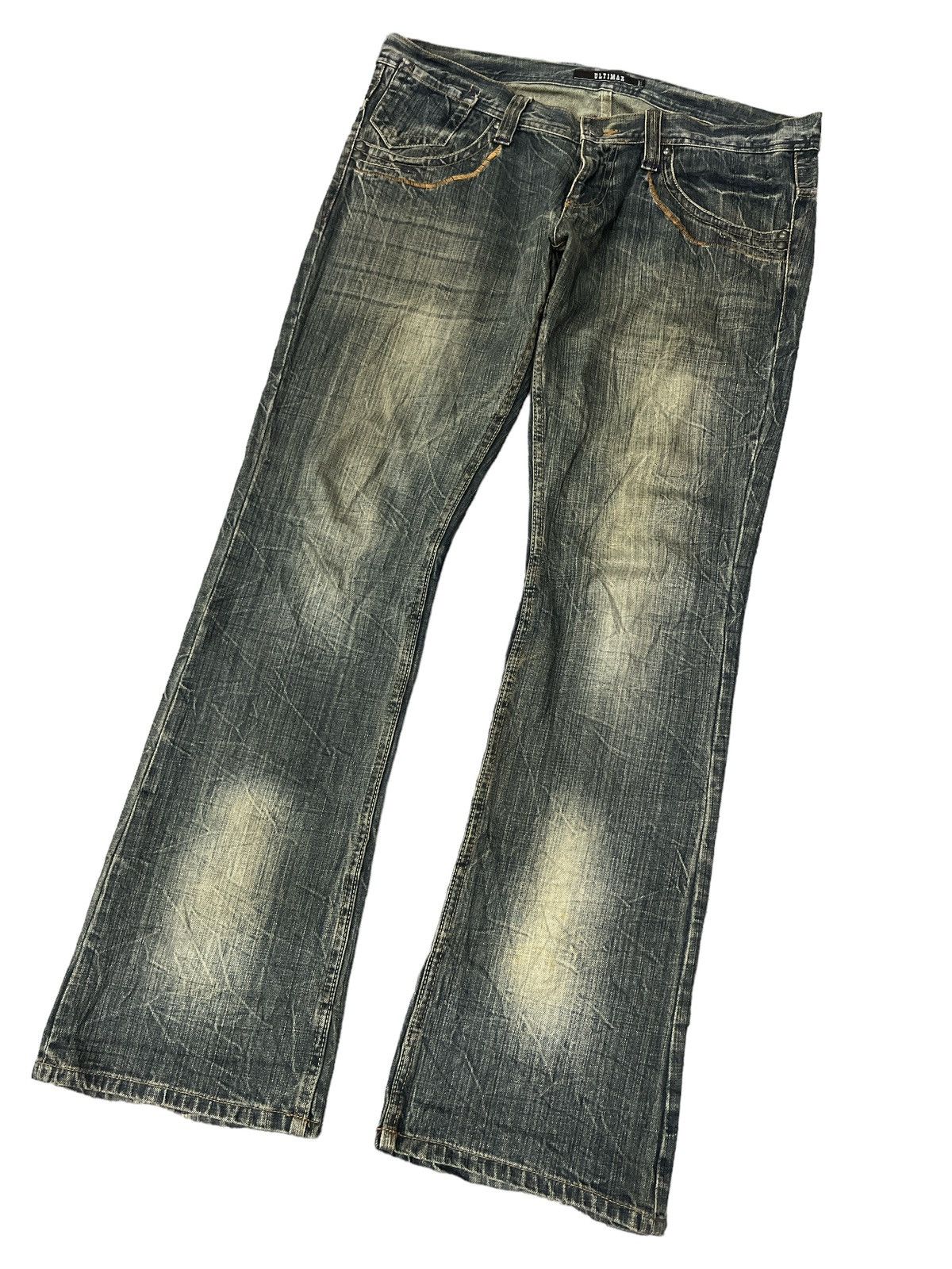 Japanese Brand × Vintage FLARED💥ULTIMAX DISTRESSED DENIM PANT Size US 34 / EU 50 - 5 Thumbnail