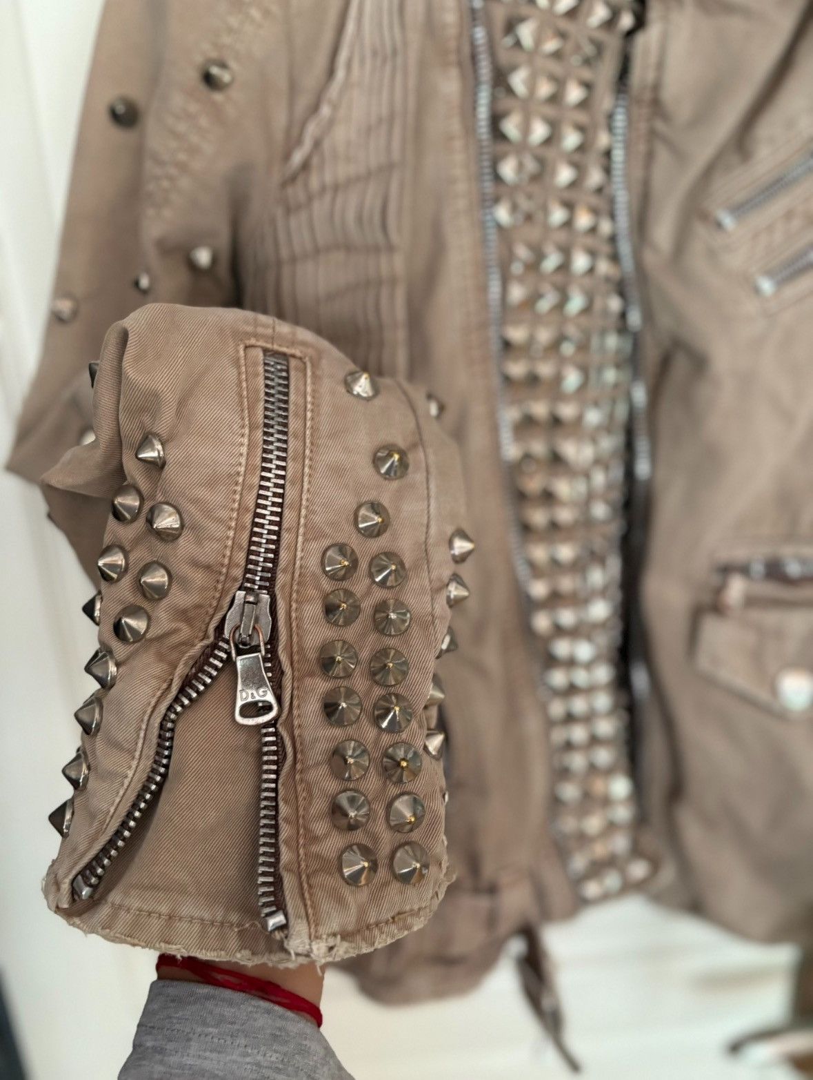 Dolce & Gabbana Dolce & Gabbana leather studded jacket Size L / US 10 / IT 46 - 9 Thumbnail