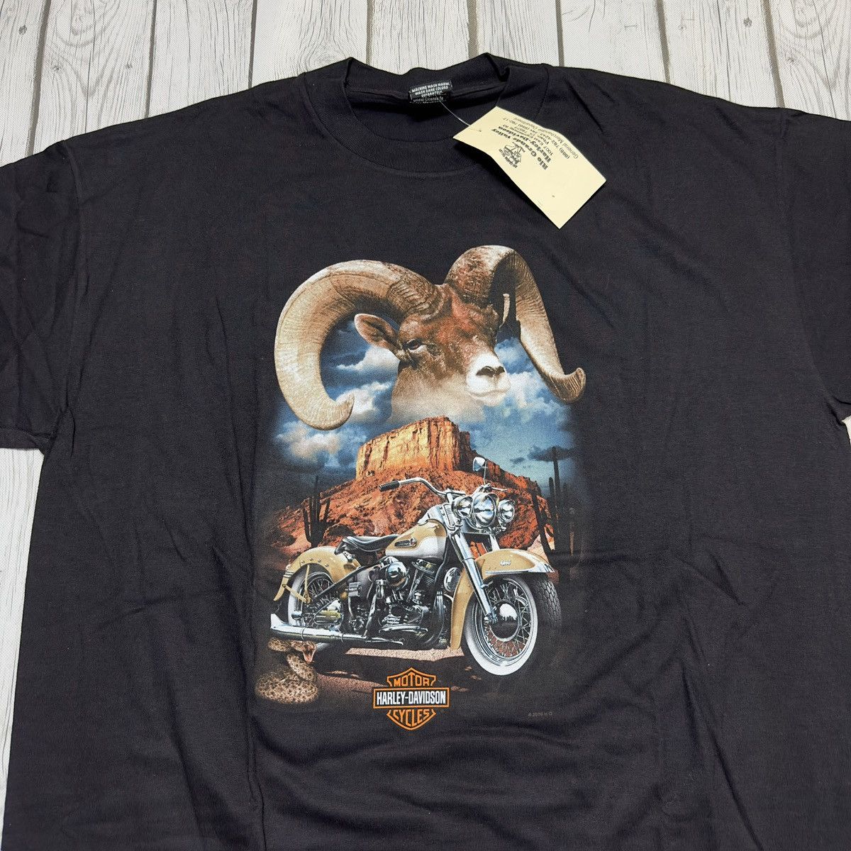 Harley Davidson × Vintage Vintage Harley Davidson tee Size US XL / EU 56 / 4 - 3 Thumbnail